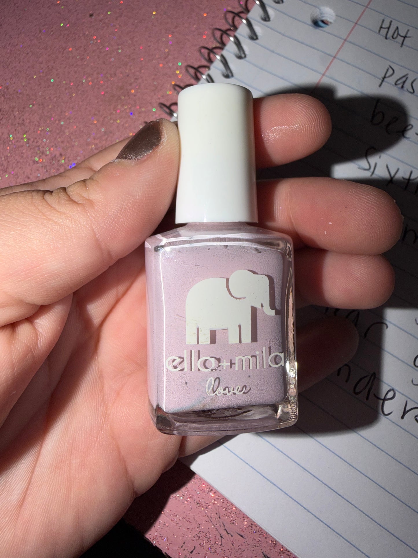 Lavender nail polish