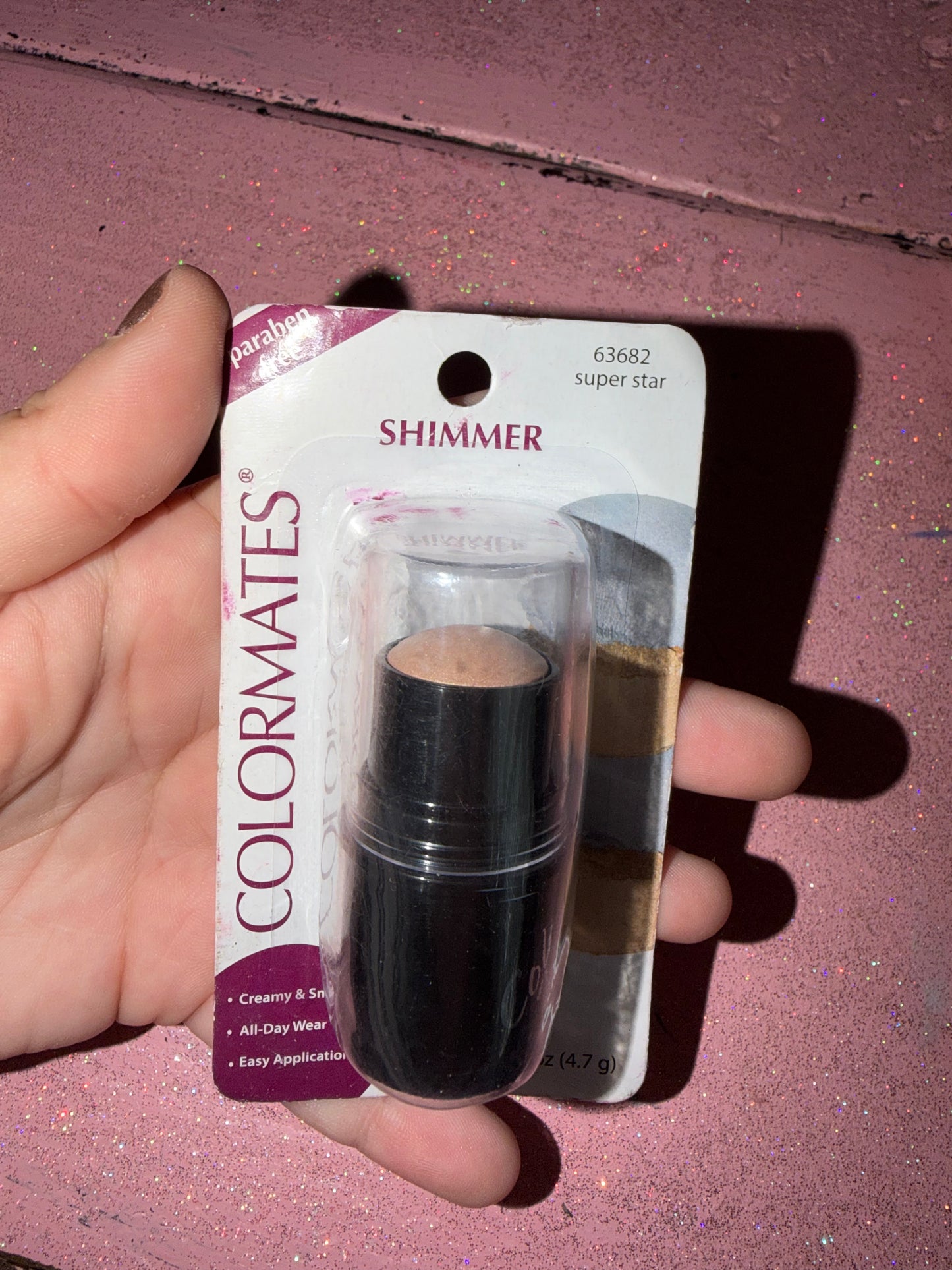 Shimmer highlighter stick