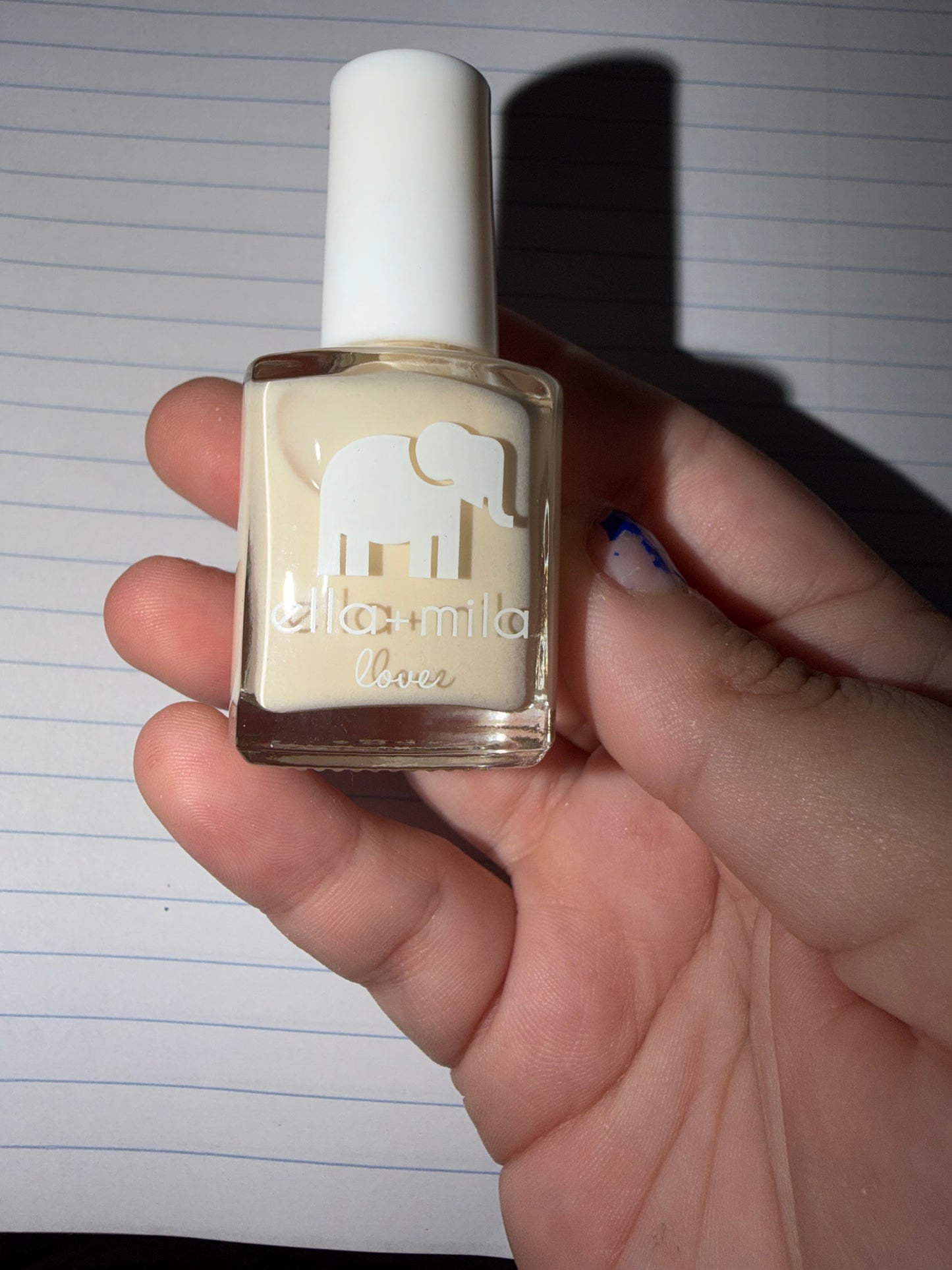 Off white nail polish