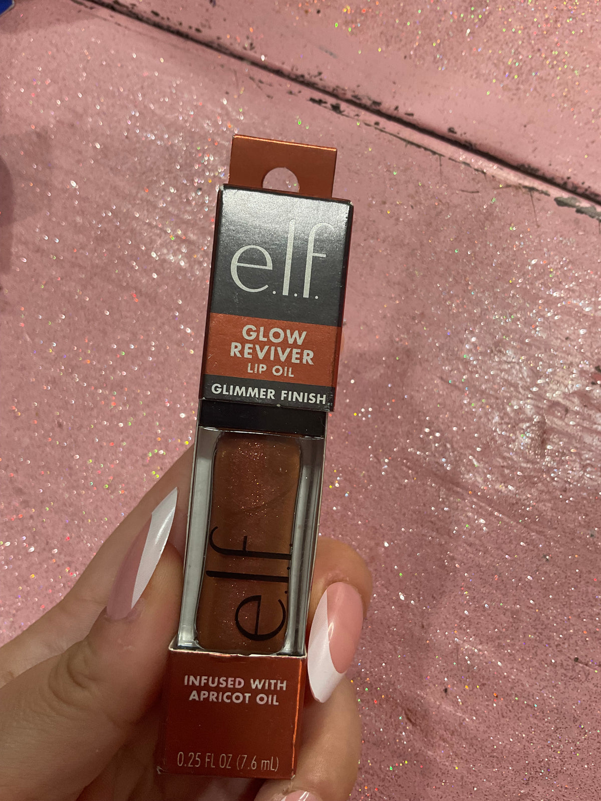 Elf lip oil shade choco