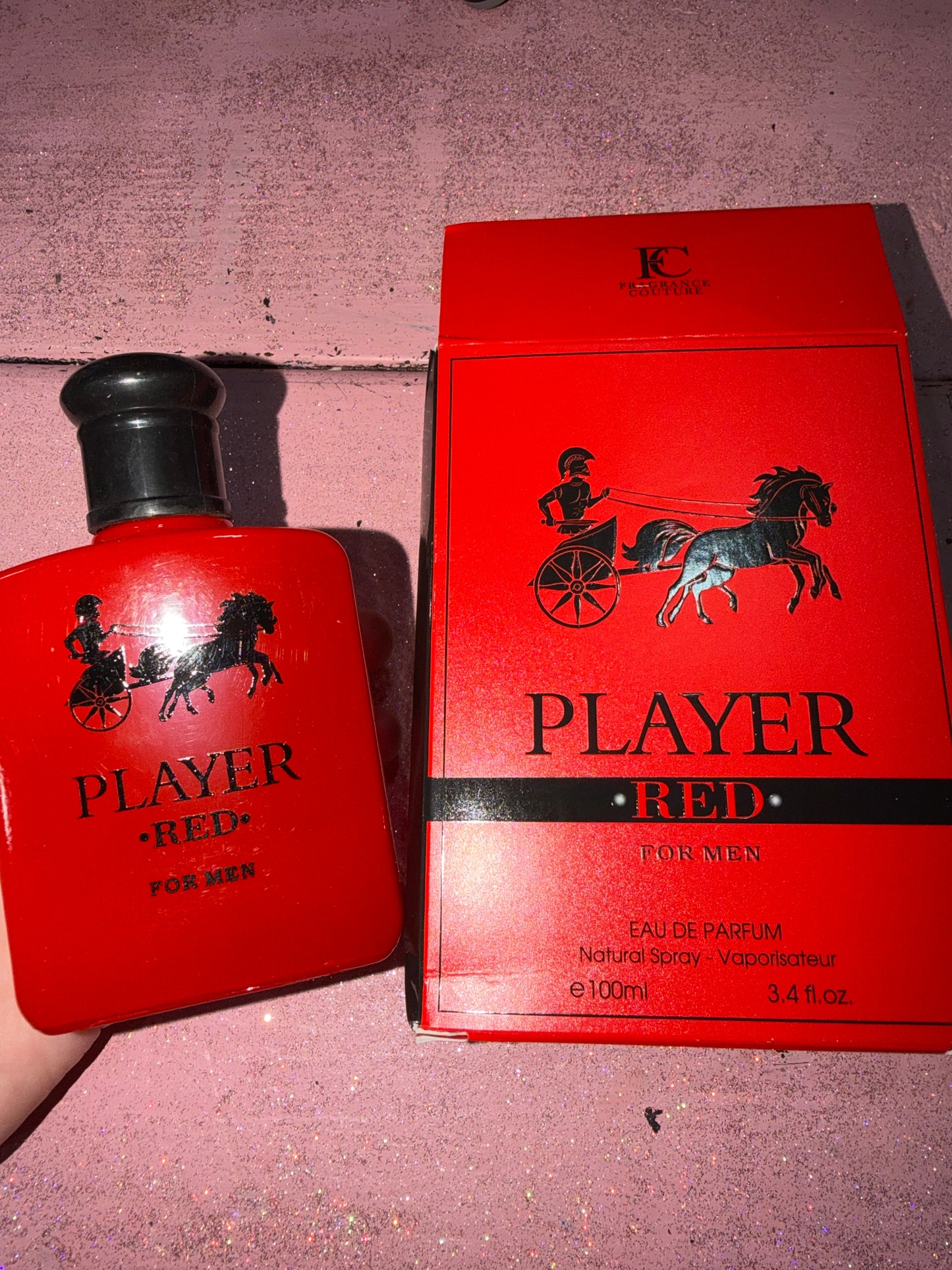 Player red cologne