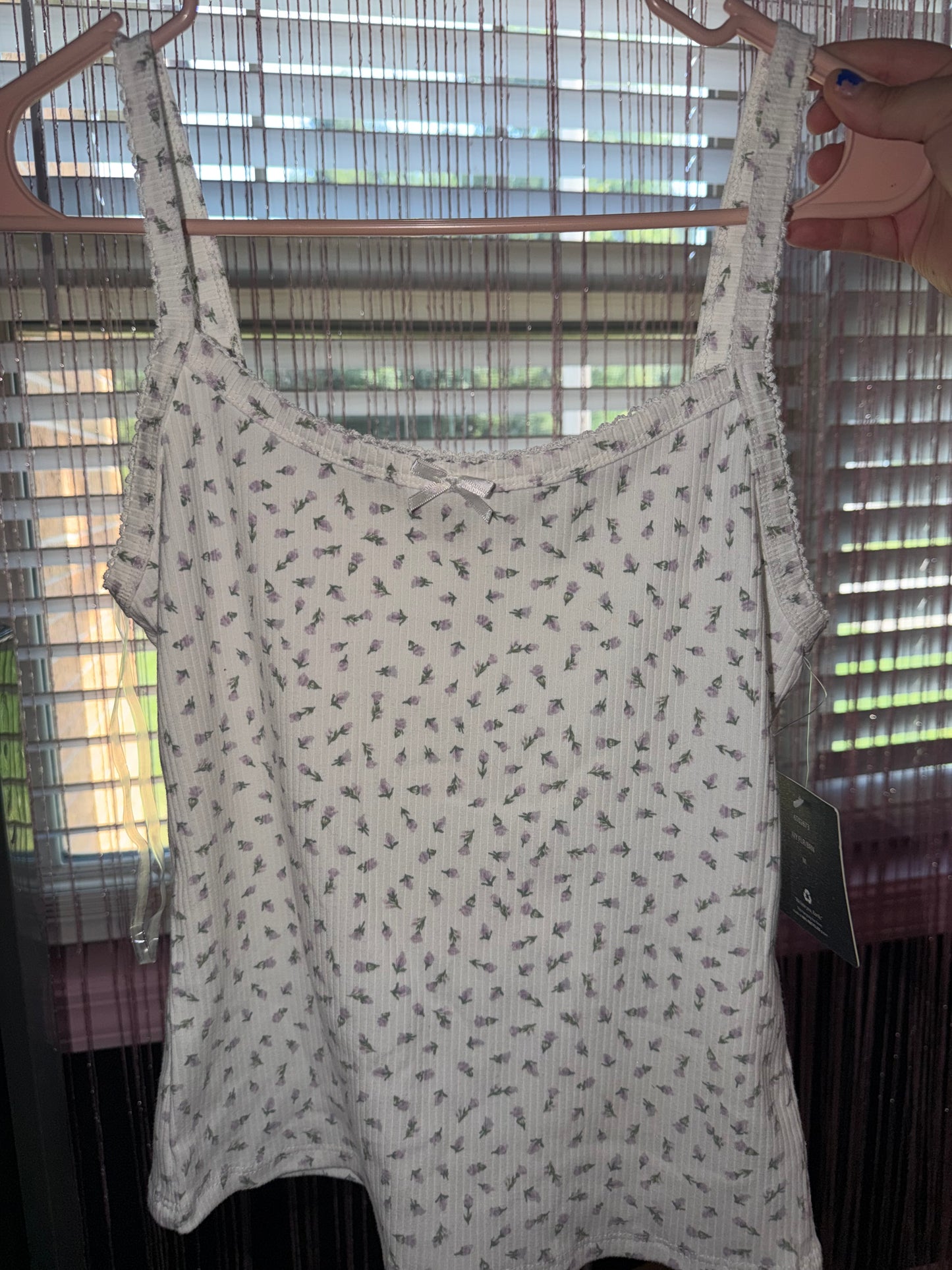 Lavender flowers tank (M)