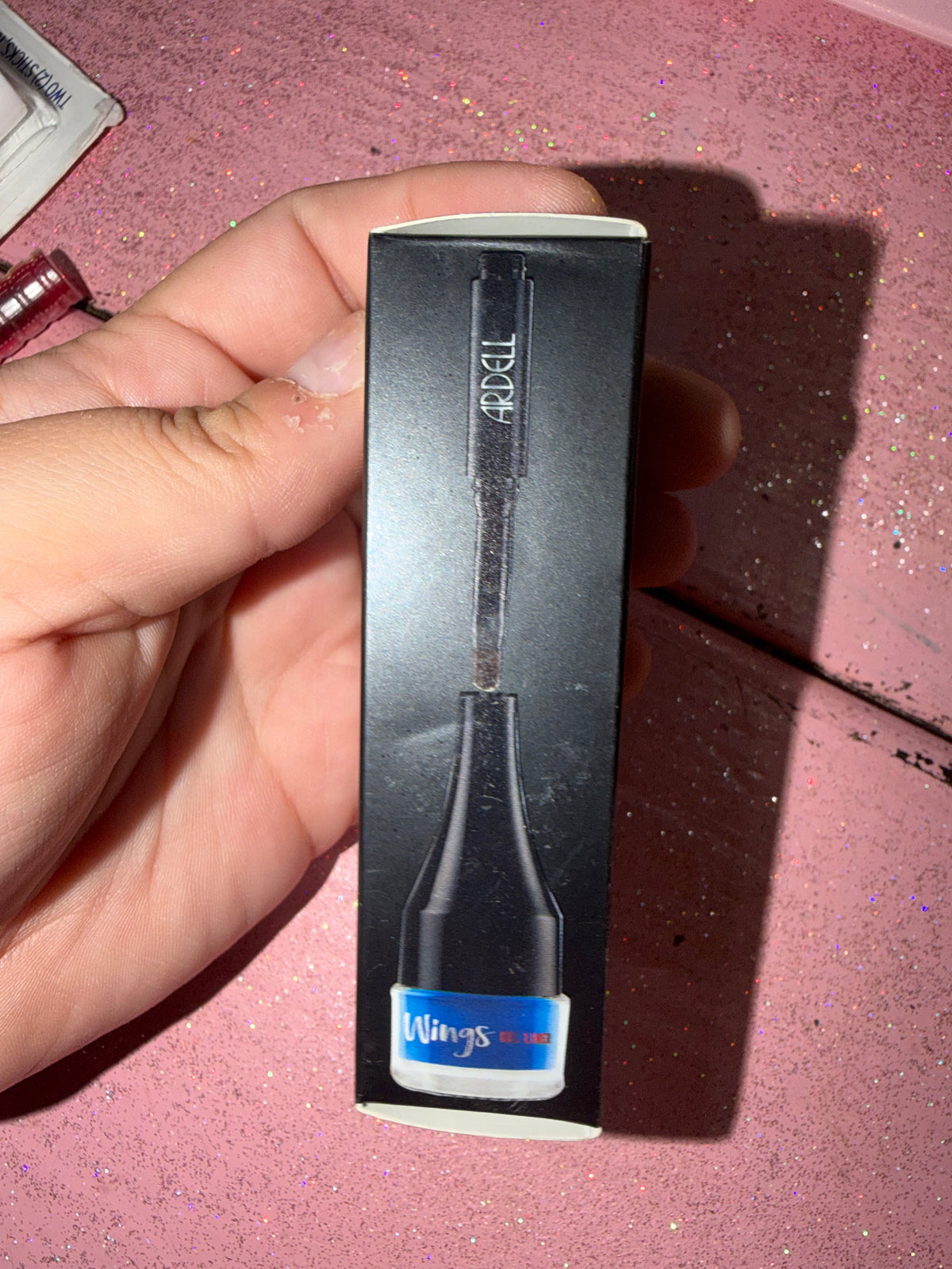Blue eyeliner