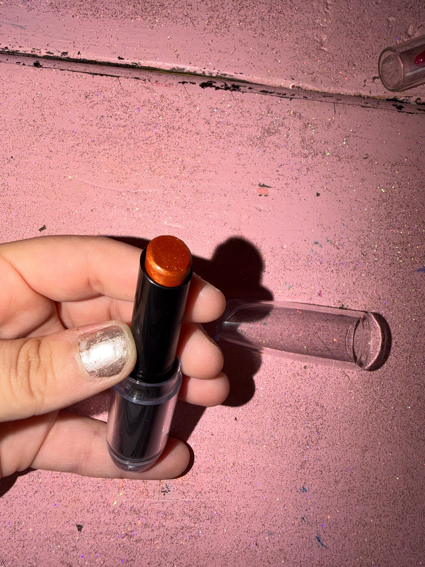 Glitter cooper lipstick