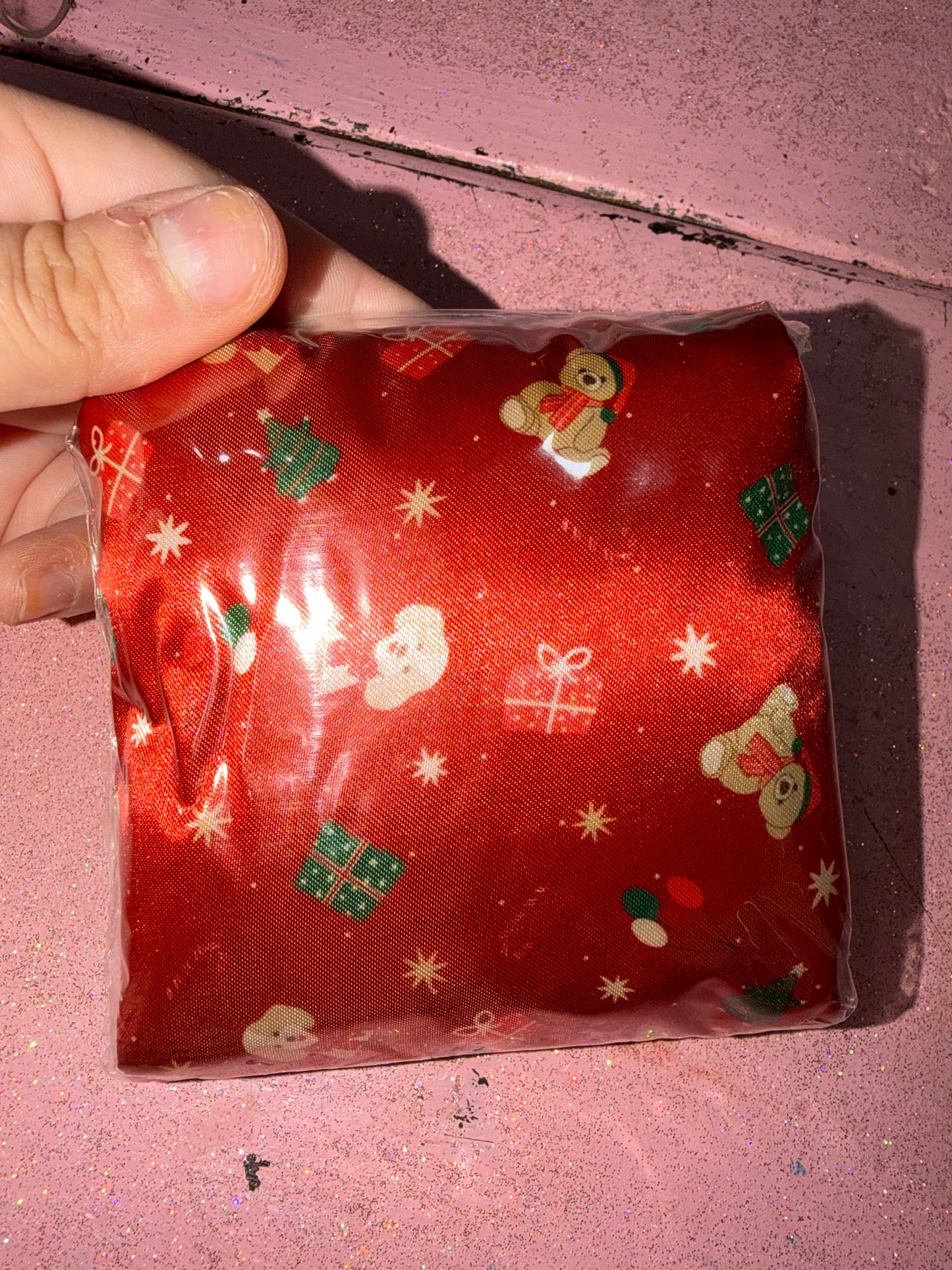 Bear with presents shower cap