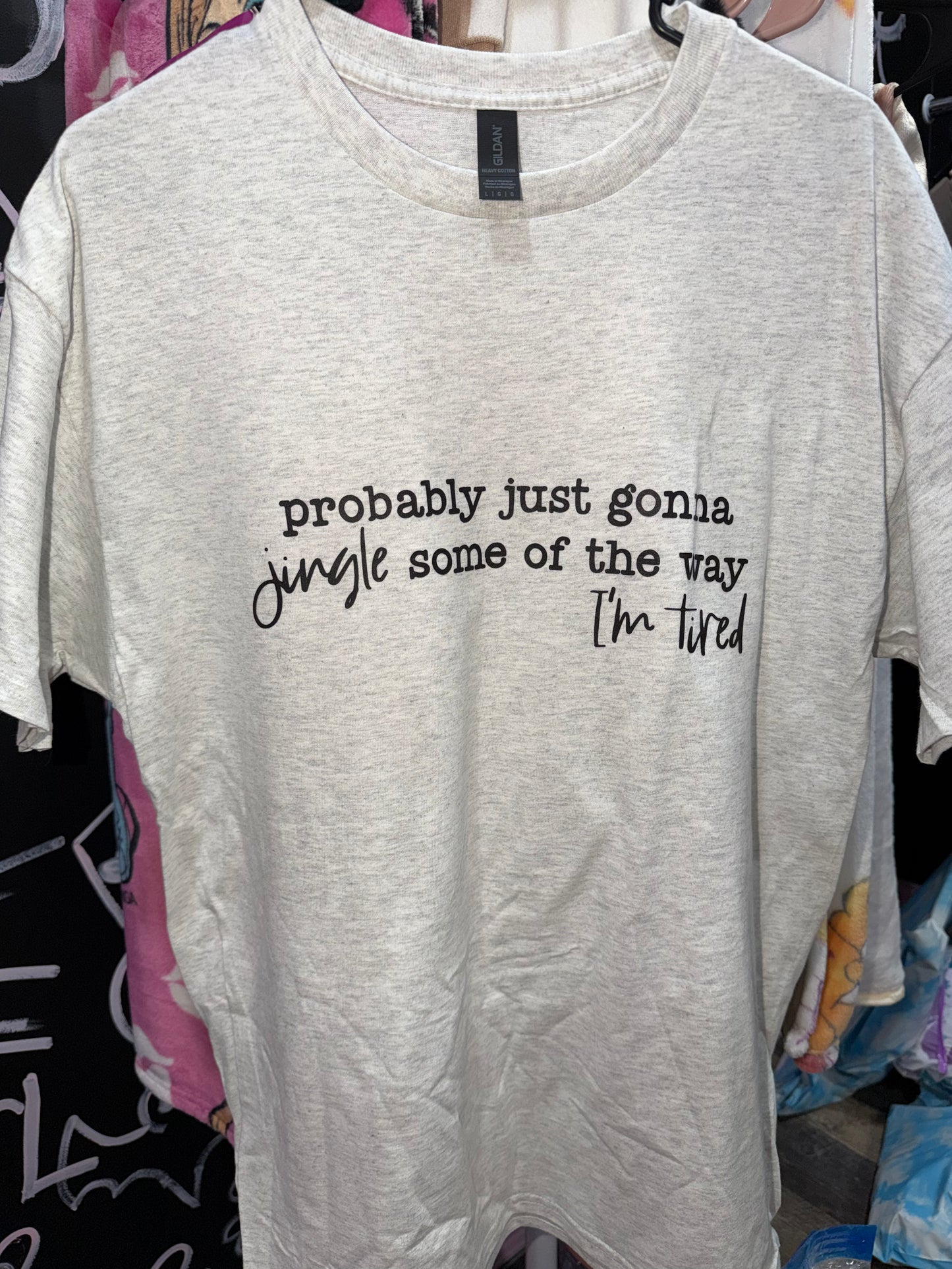 I’m tired graphic tee (L)