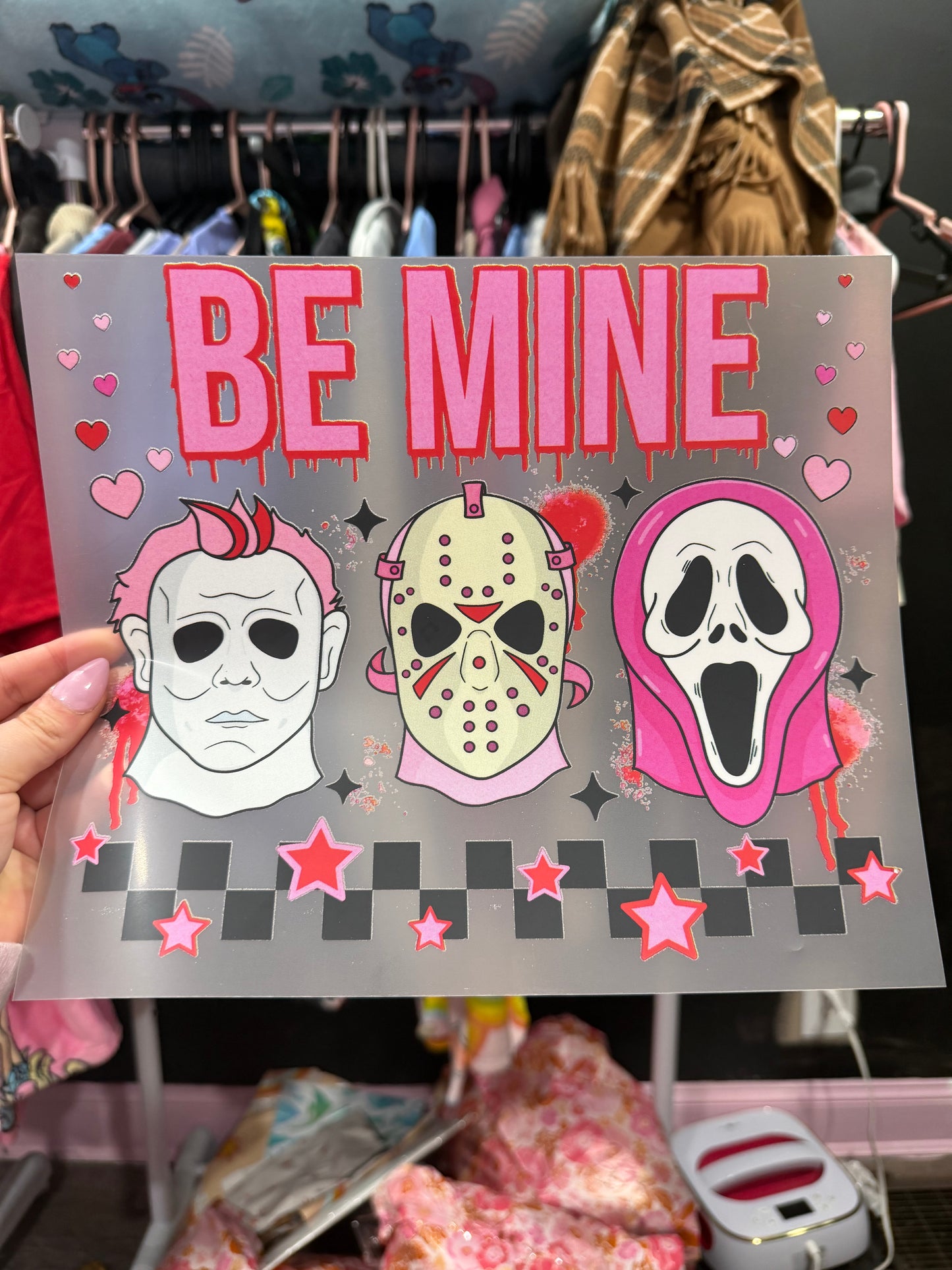 Be mine screen print