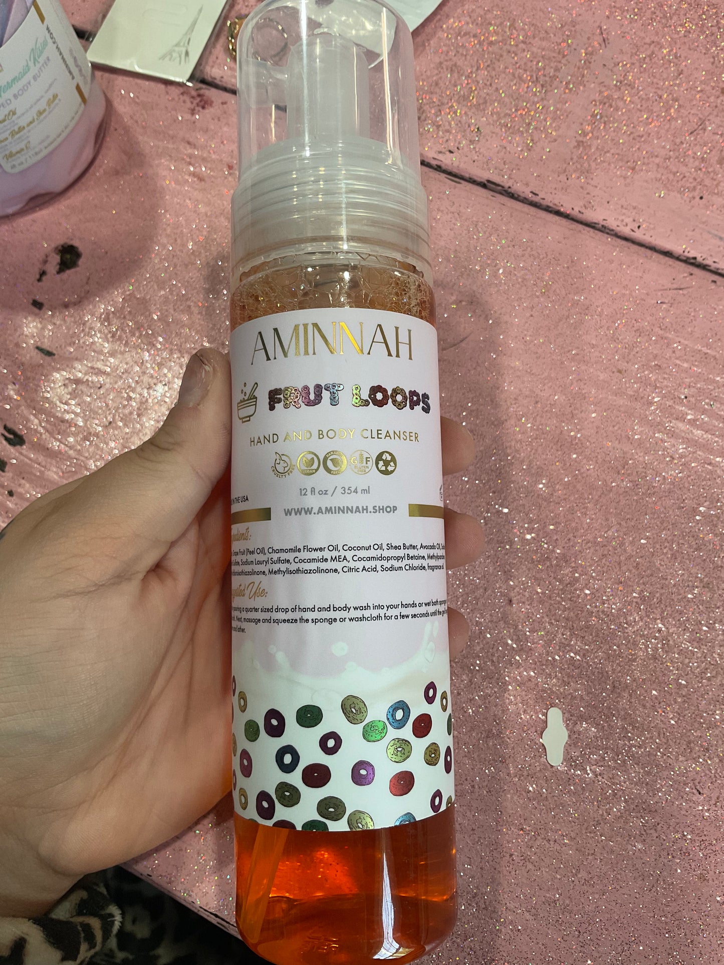 Fruit loops body cleanser