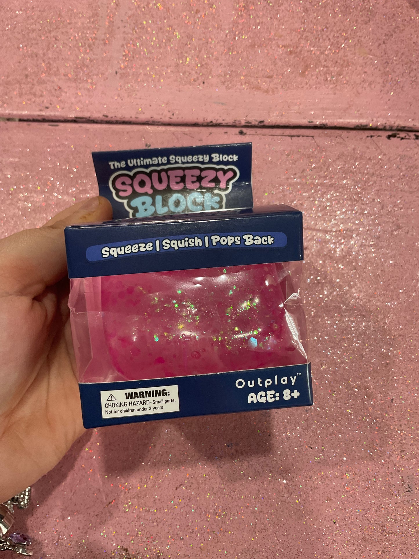 Viral squeezy block pink