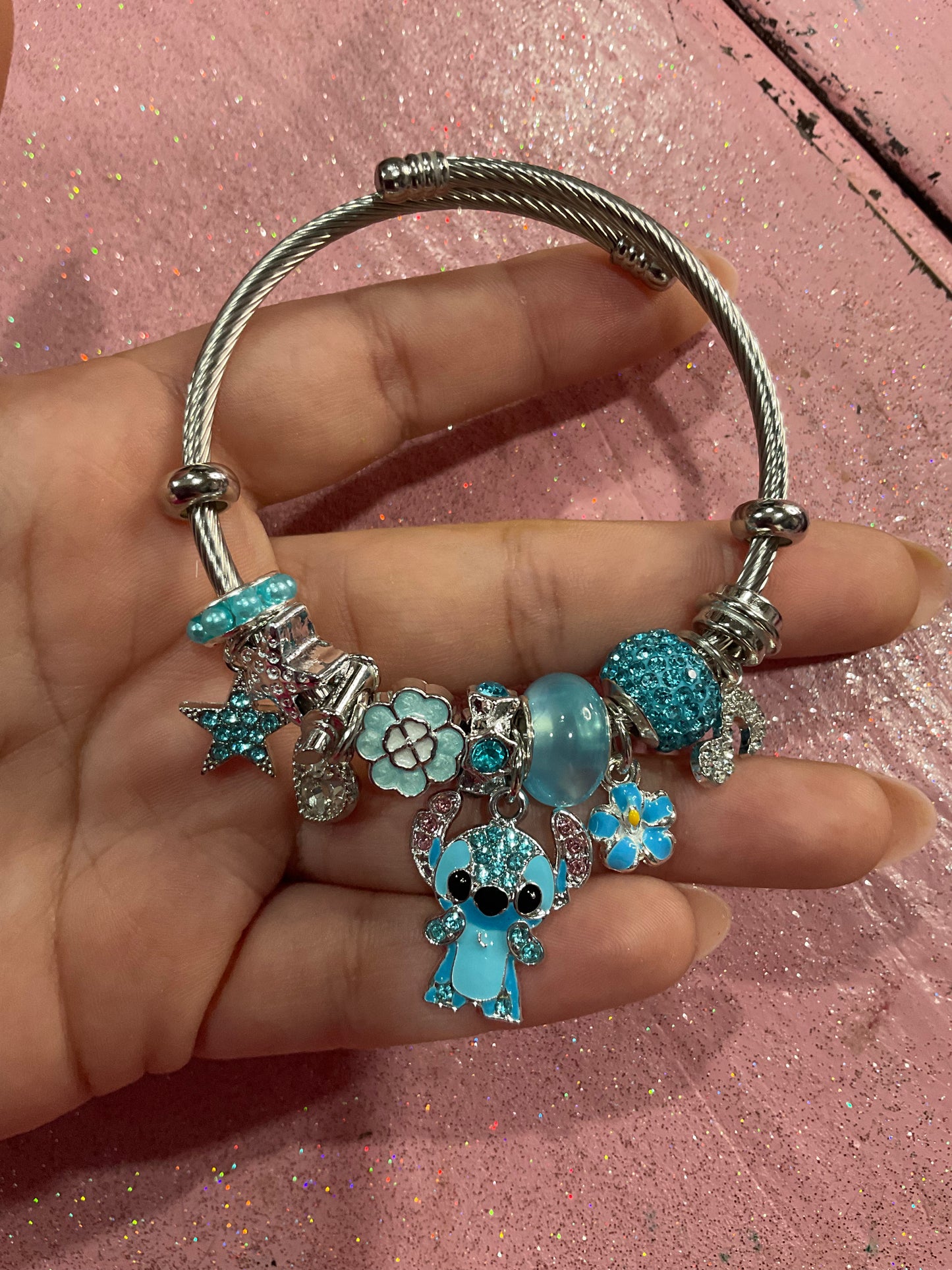 Stitch charm bracelet