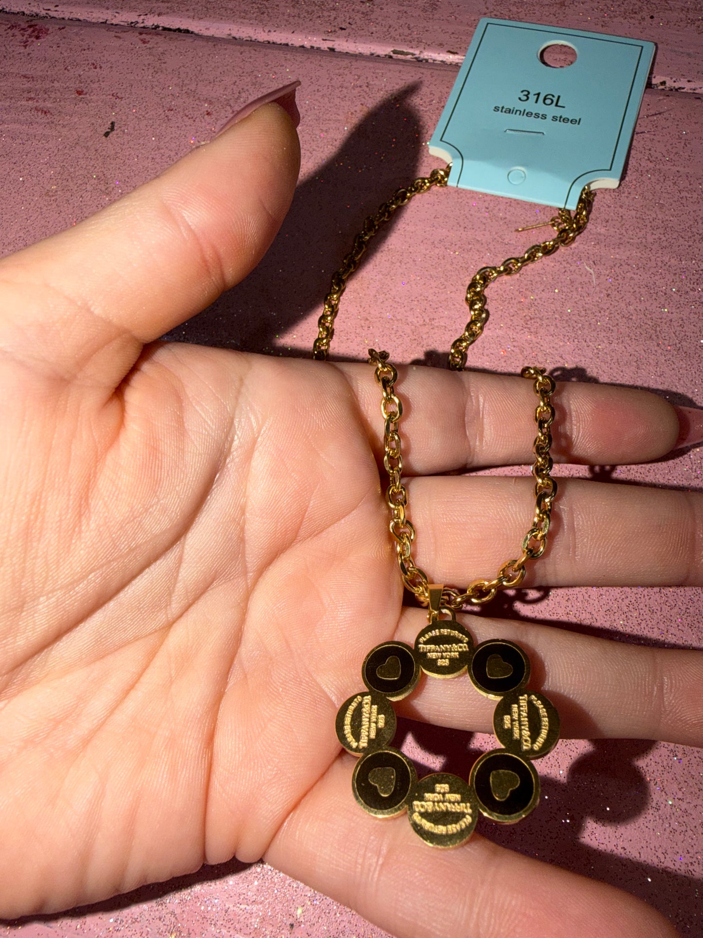 Tiffany co circle necklace