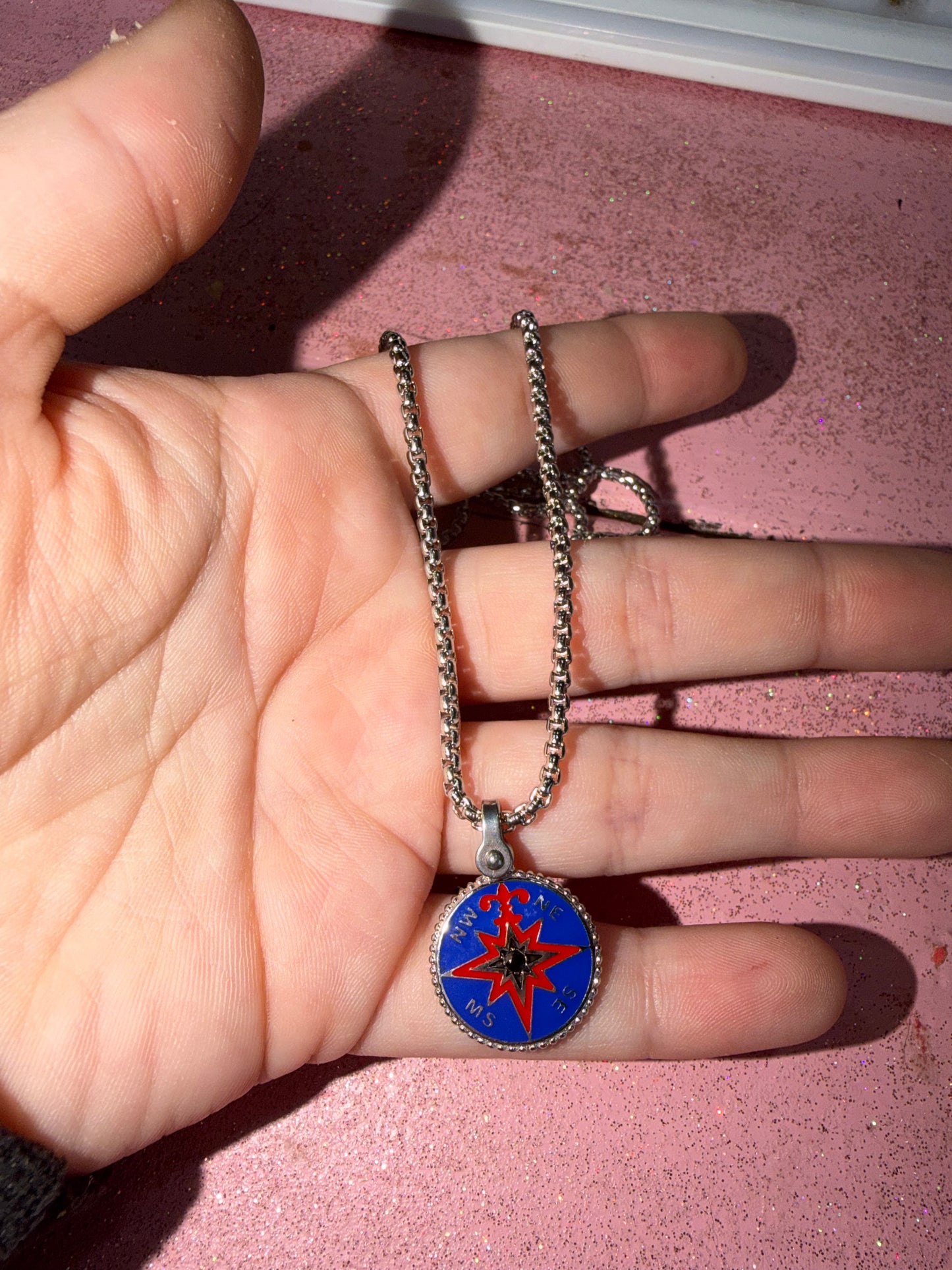Compass necklace