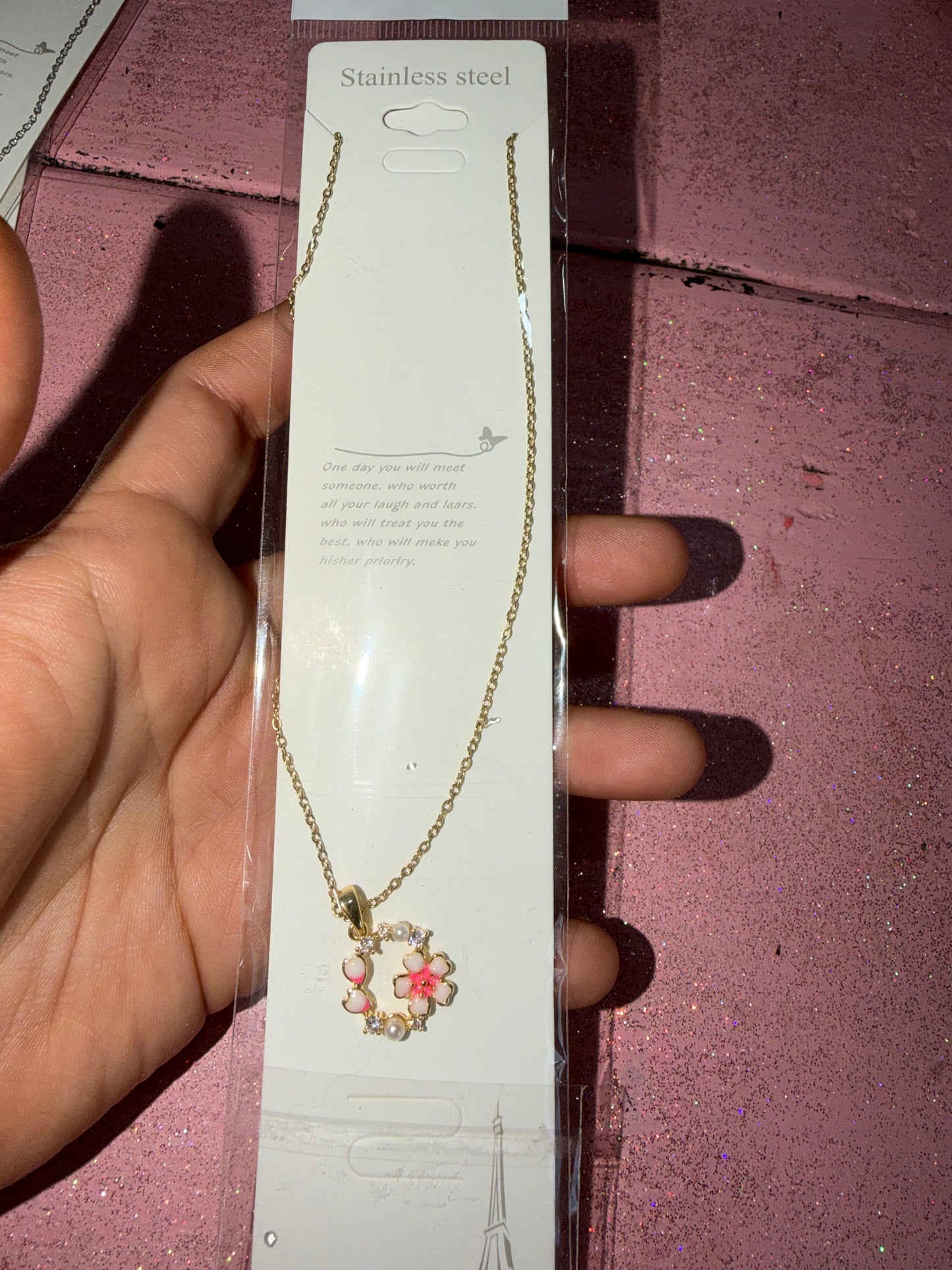 Cherry blossom necklace