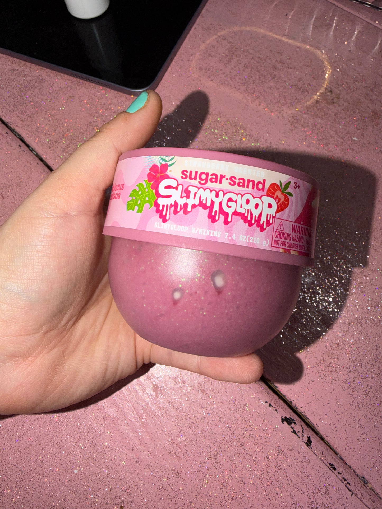 Strawberry colada slimy goop