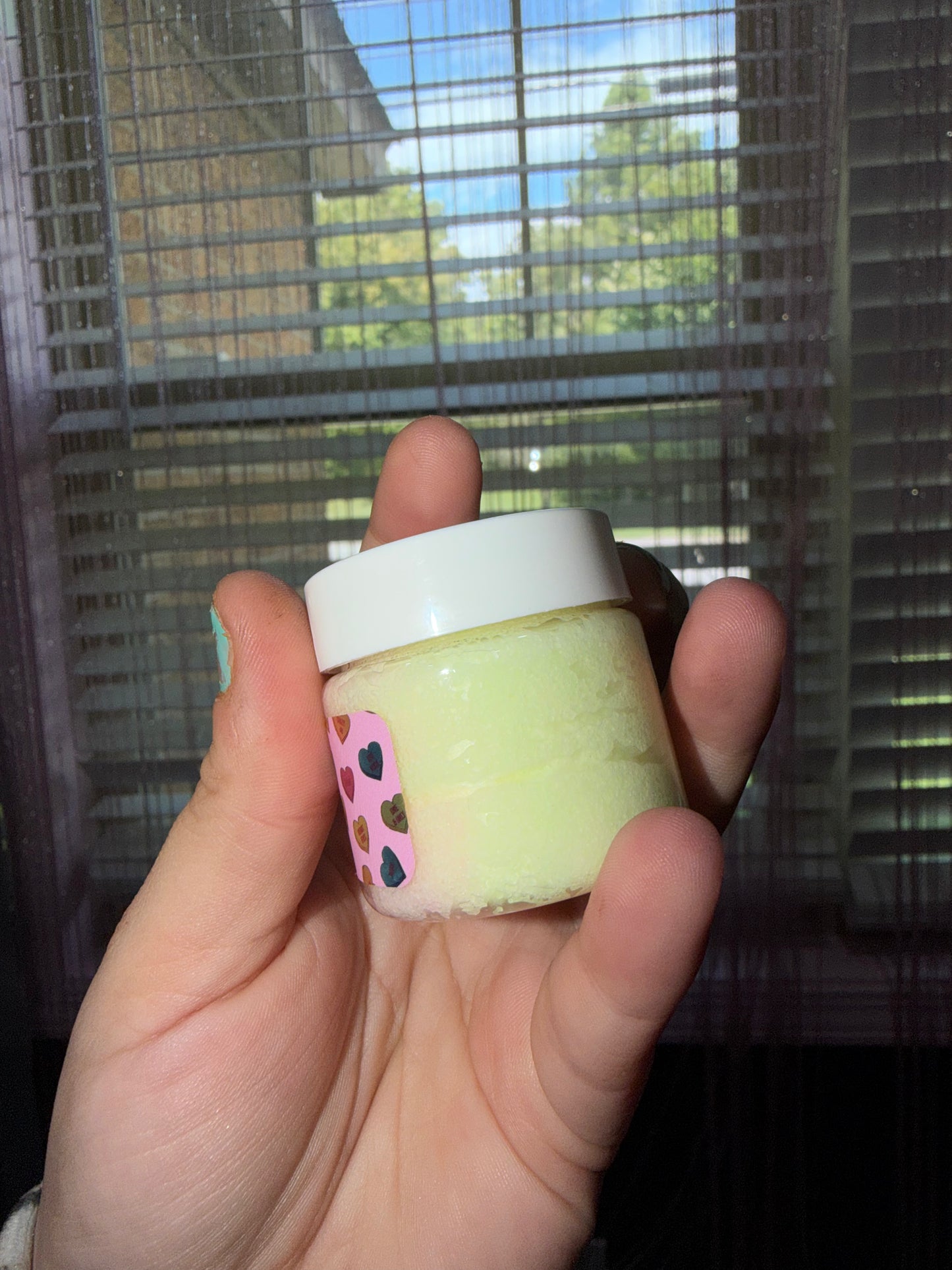 Skittles scented lip scrub
