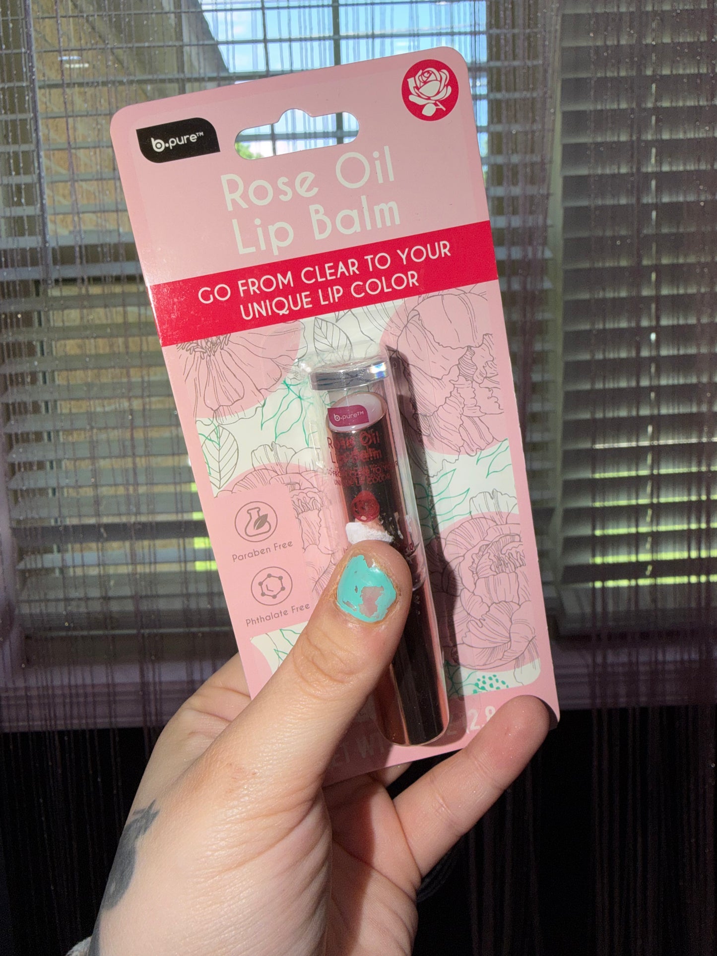 Rose oil lip balm