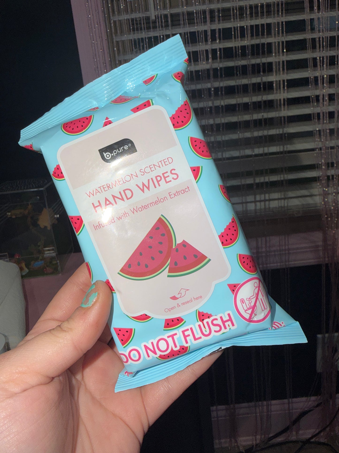 Watermelon hand wipes