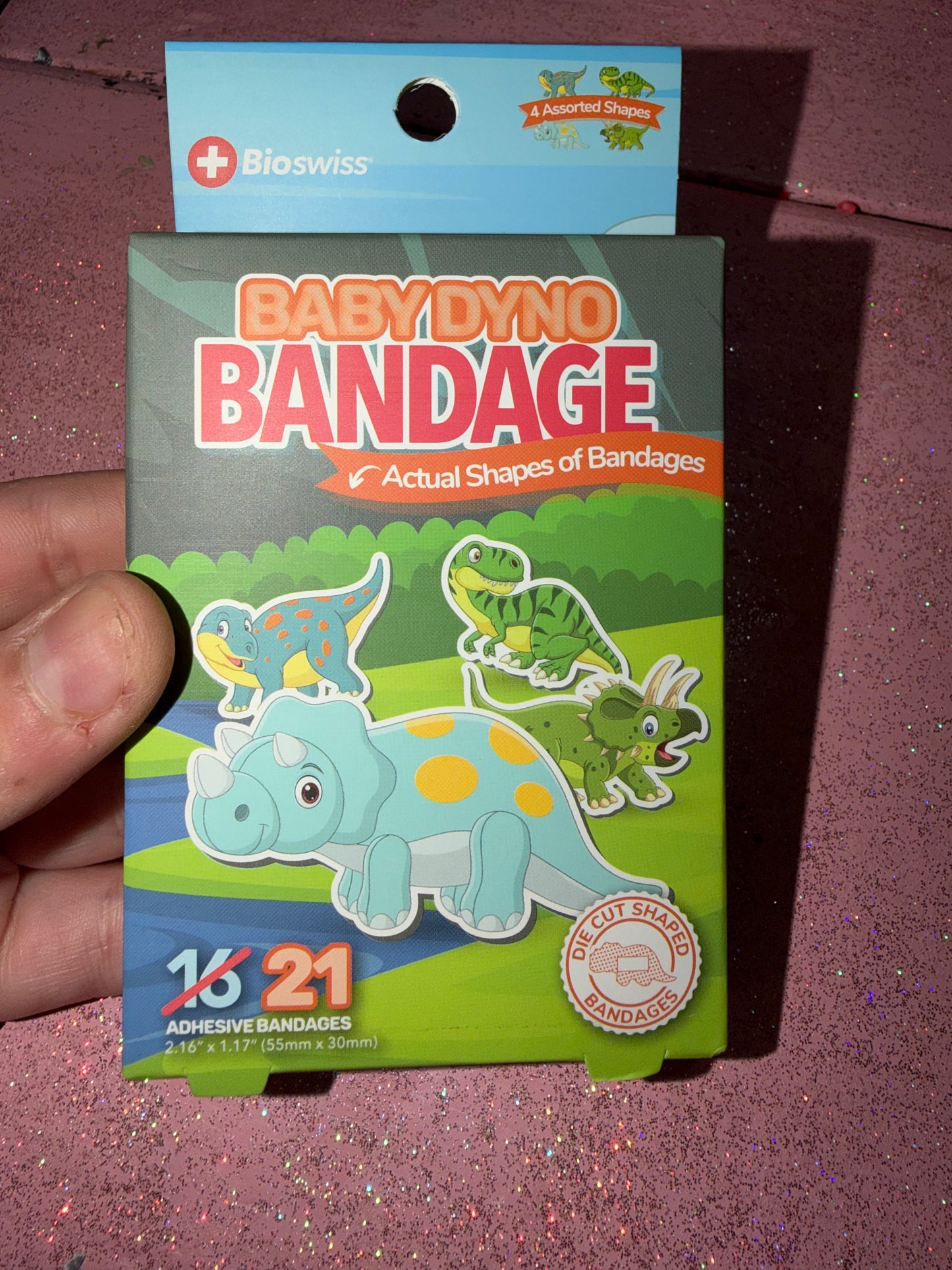 Baby Dino’s band aids