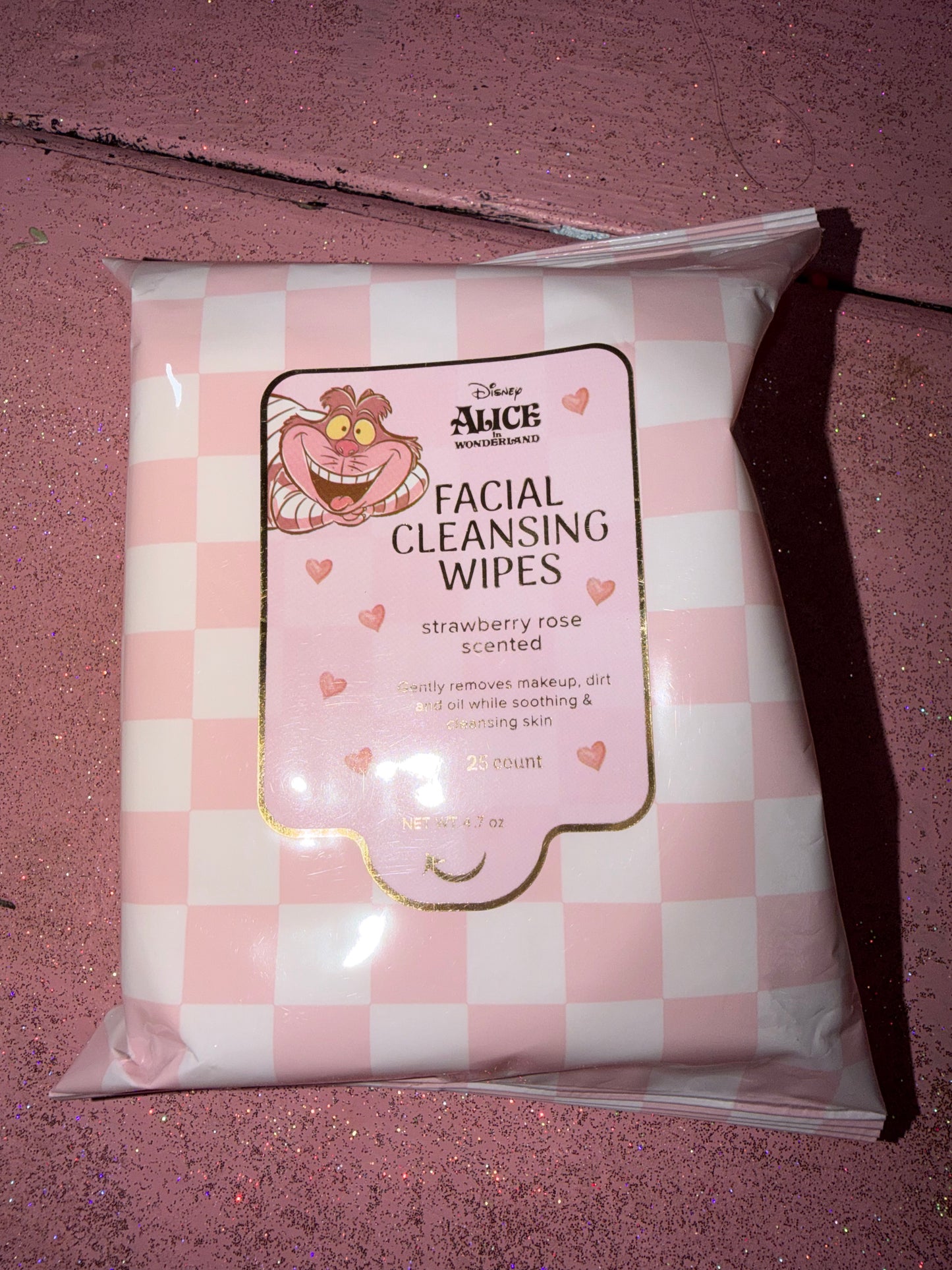 Strawberry rose makeup wipes