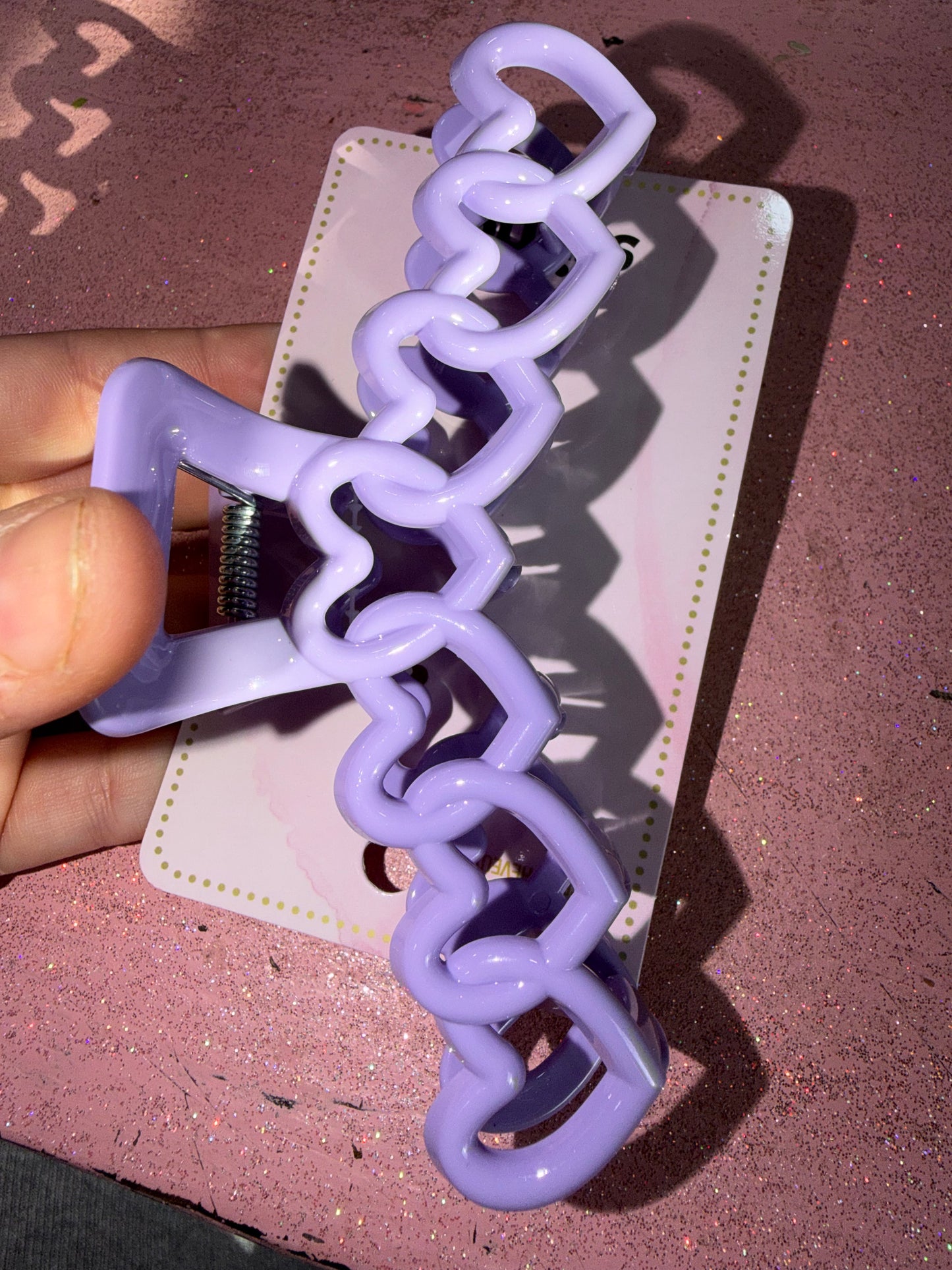 Purple hair clip