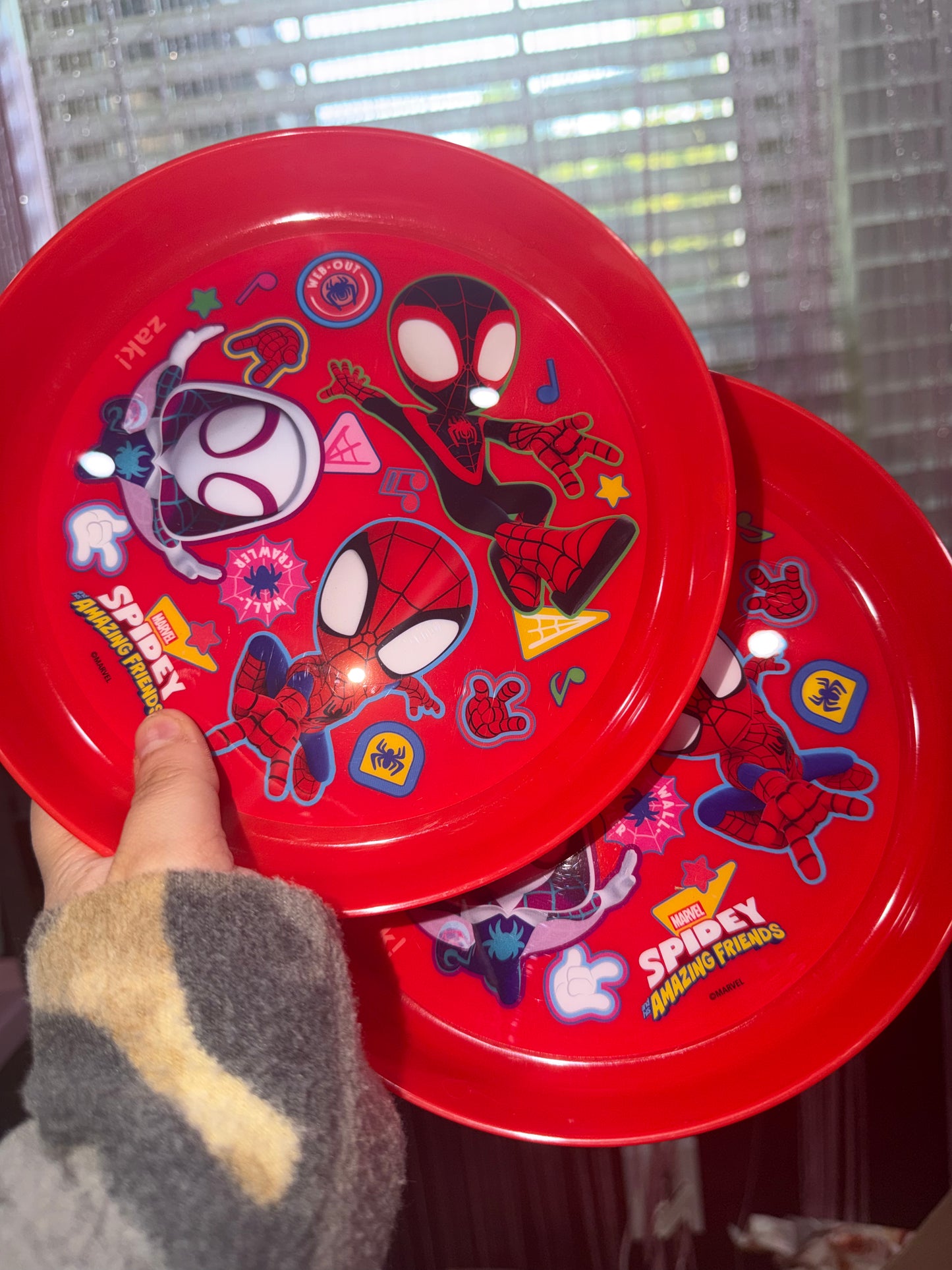 2 pcs spider man plates