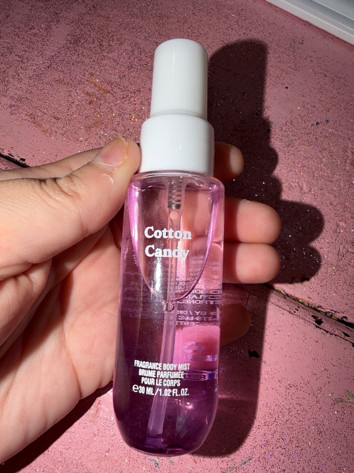 Cotton candy body mist