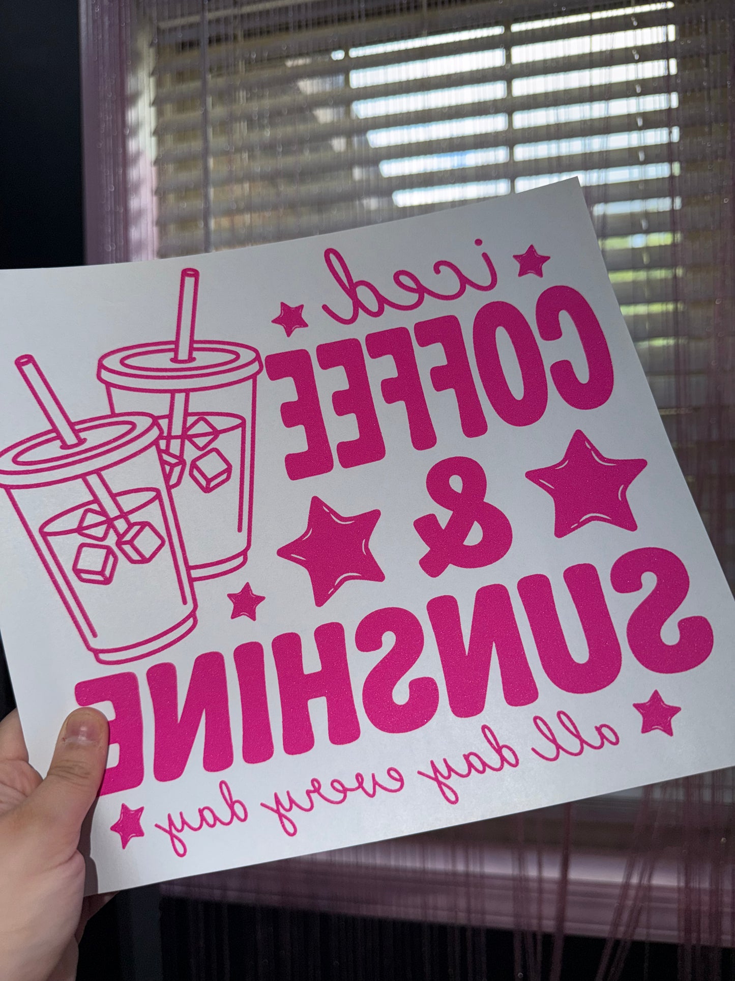Iced coffee transfer
