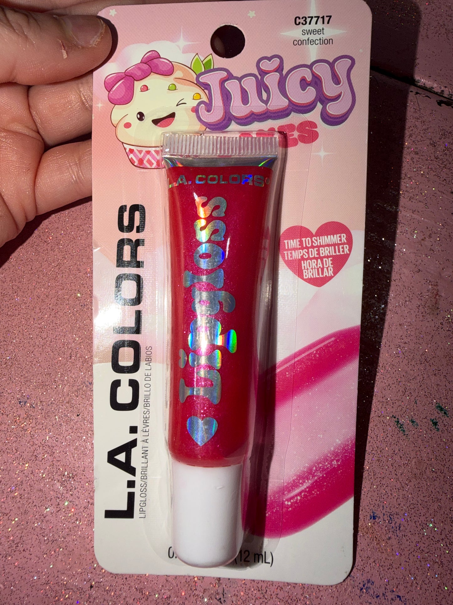 La colors shimmer lip gloss