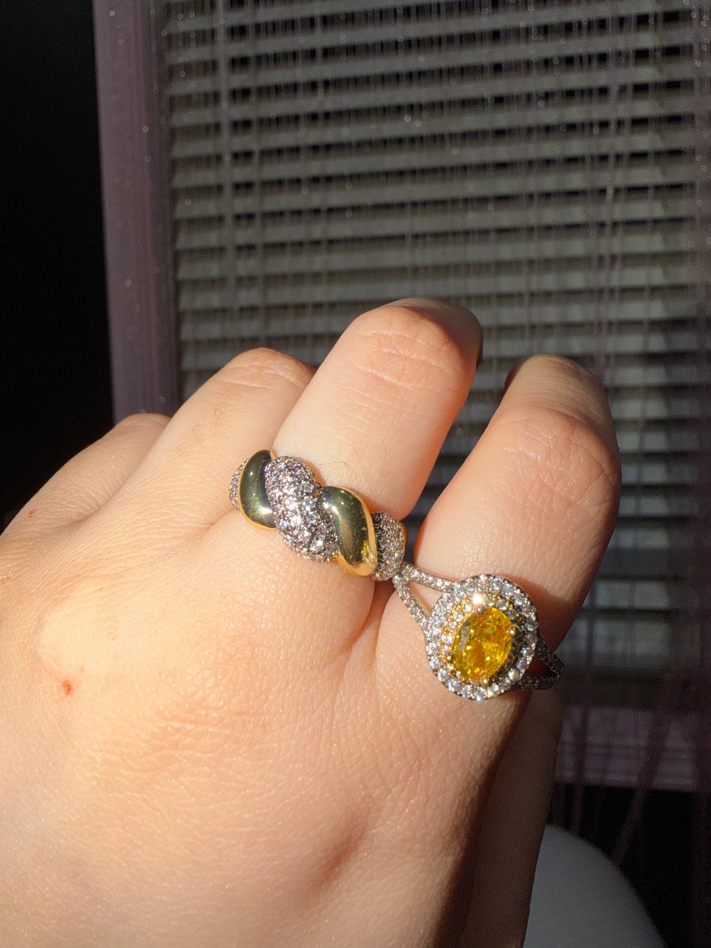 2 pcs ring set adjustable