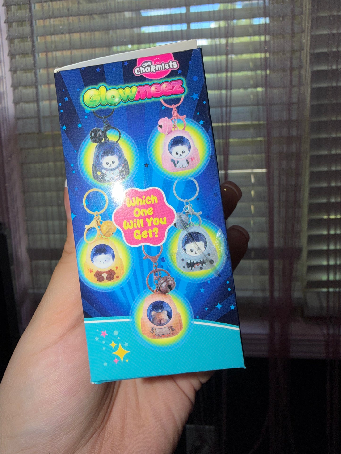 Mystery glow animal keychain