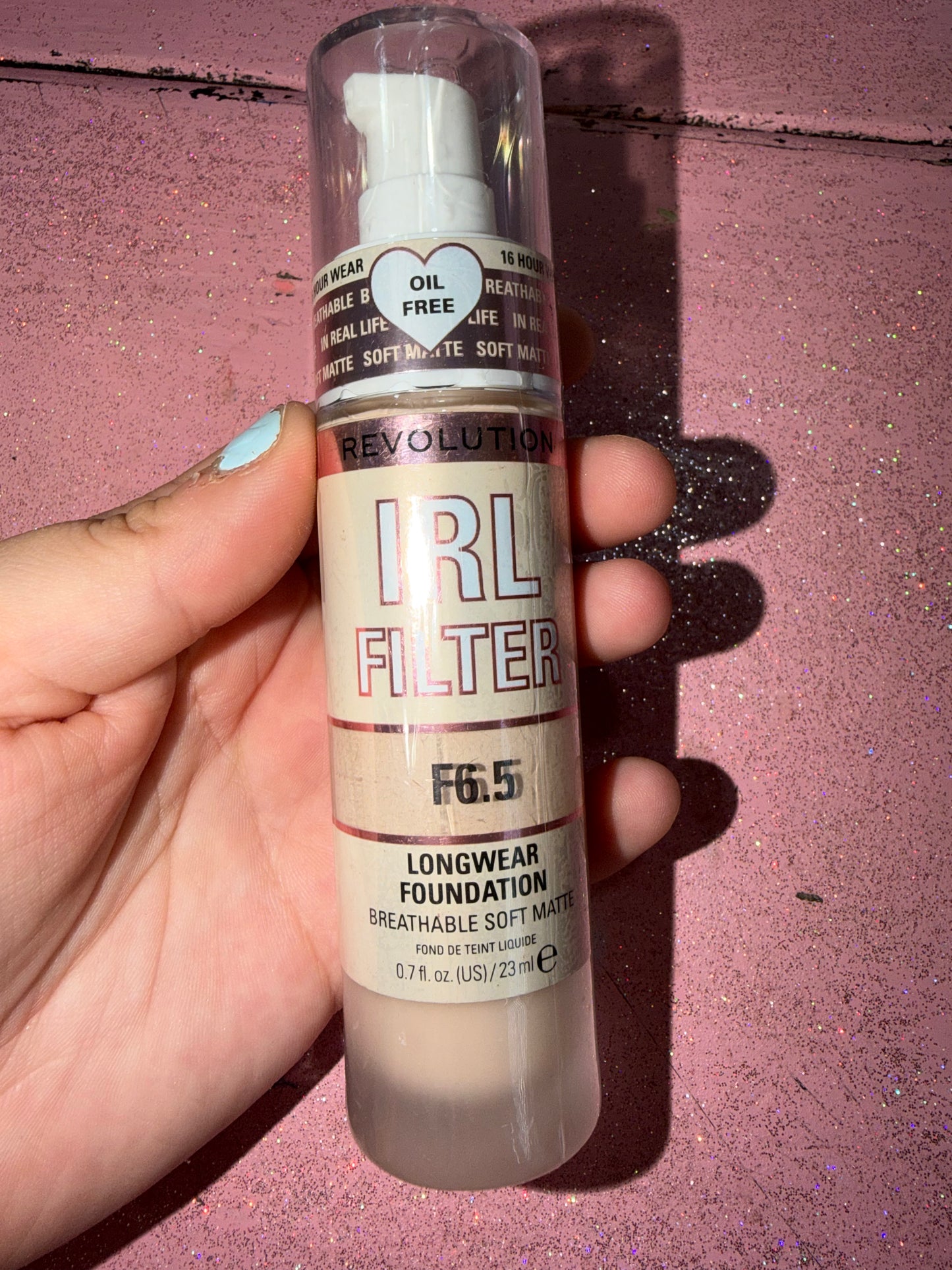 IRL filter foundation shade F6.5