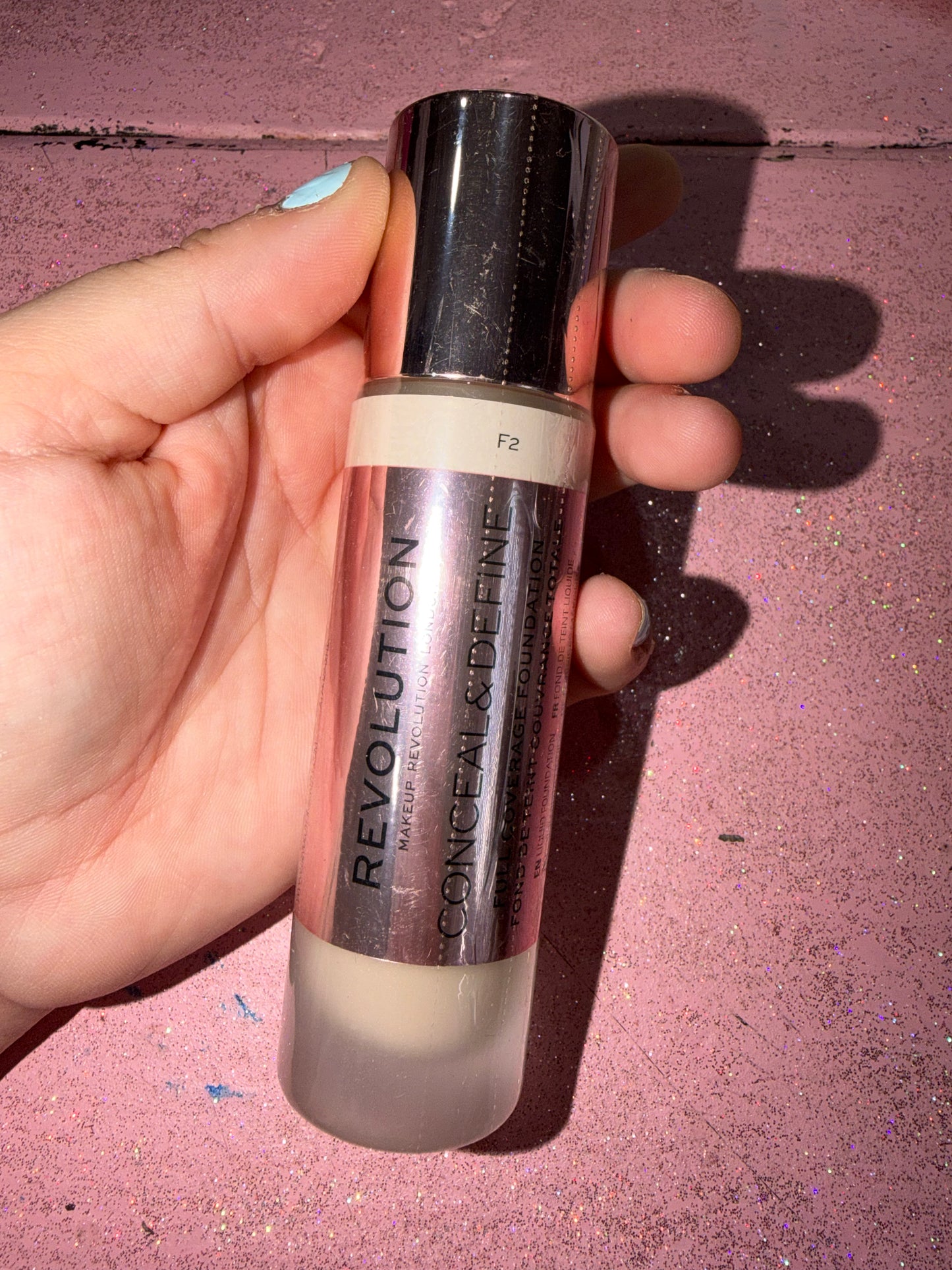 Makeup revolution foundation shade F2