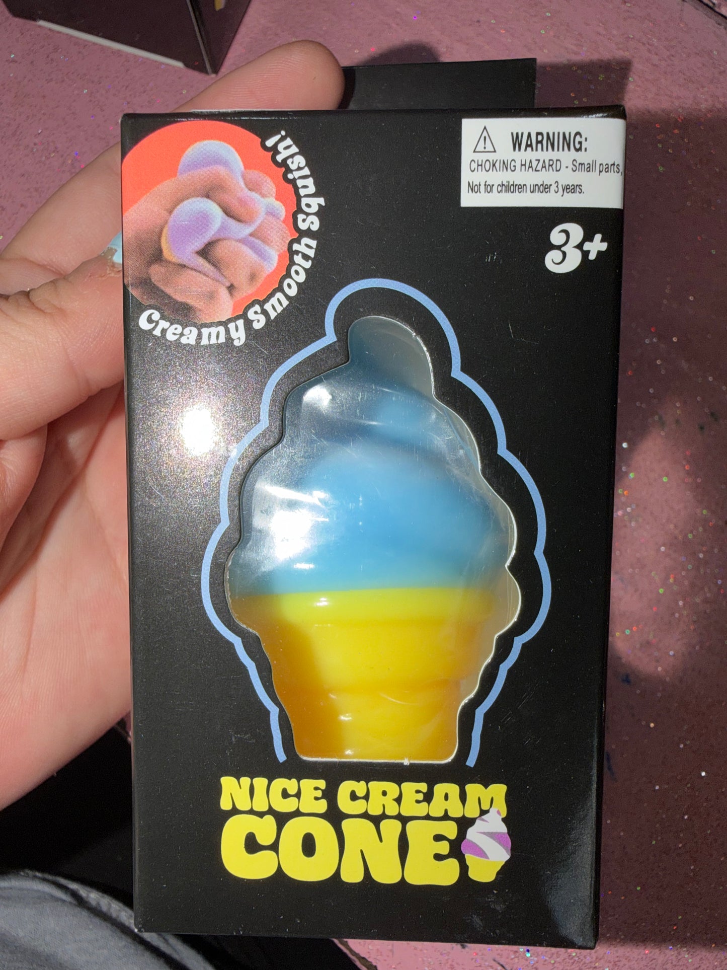 Nice cream cone squish in blue