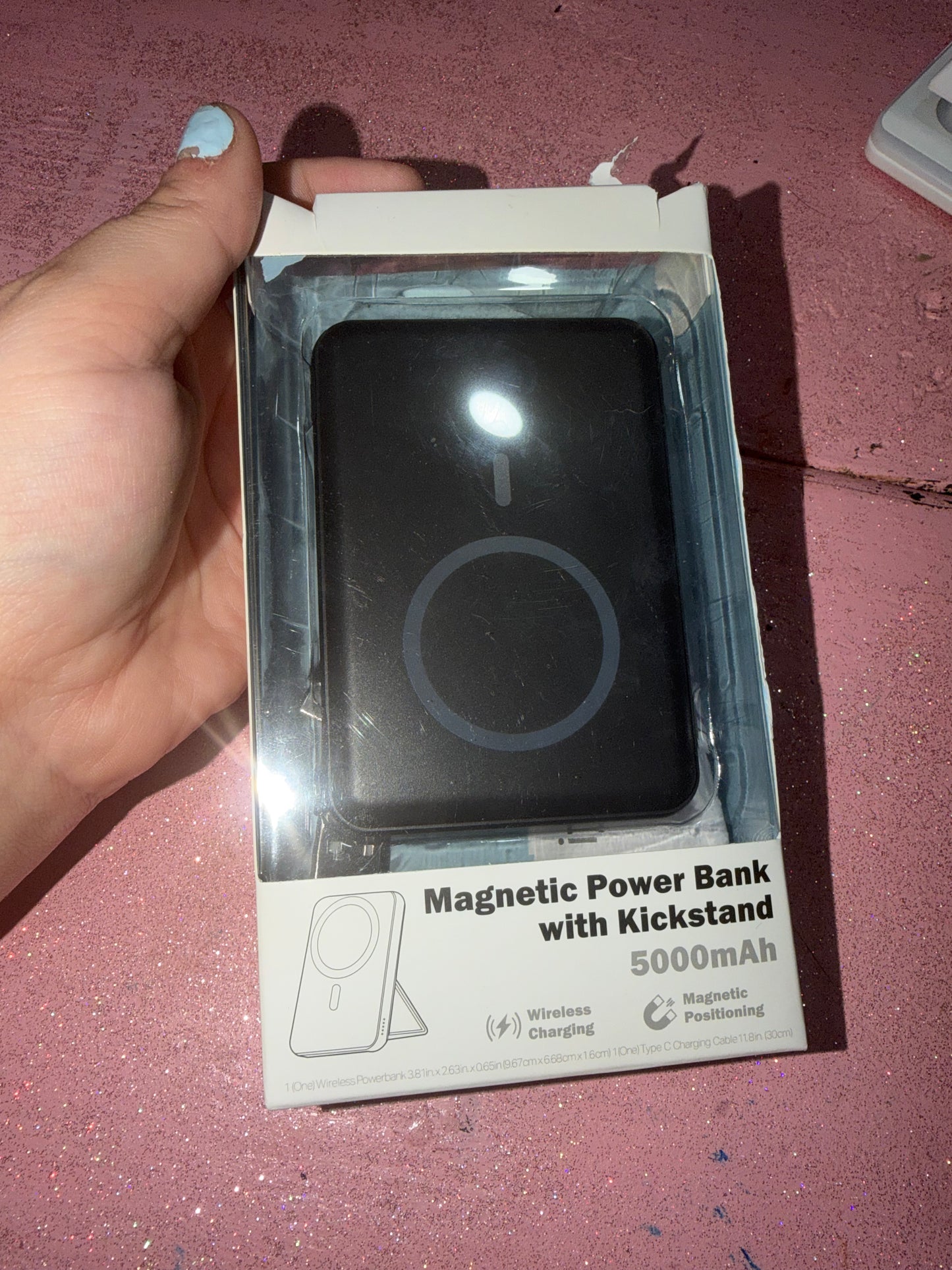 Power bank with kickstand