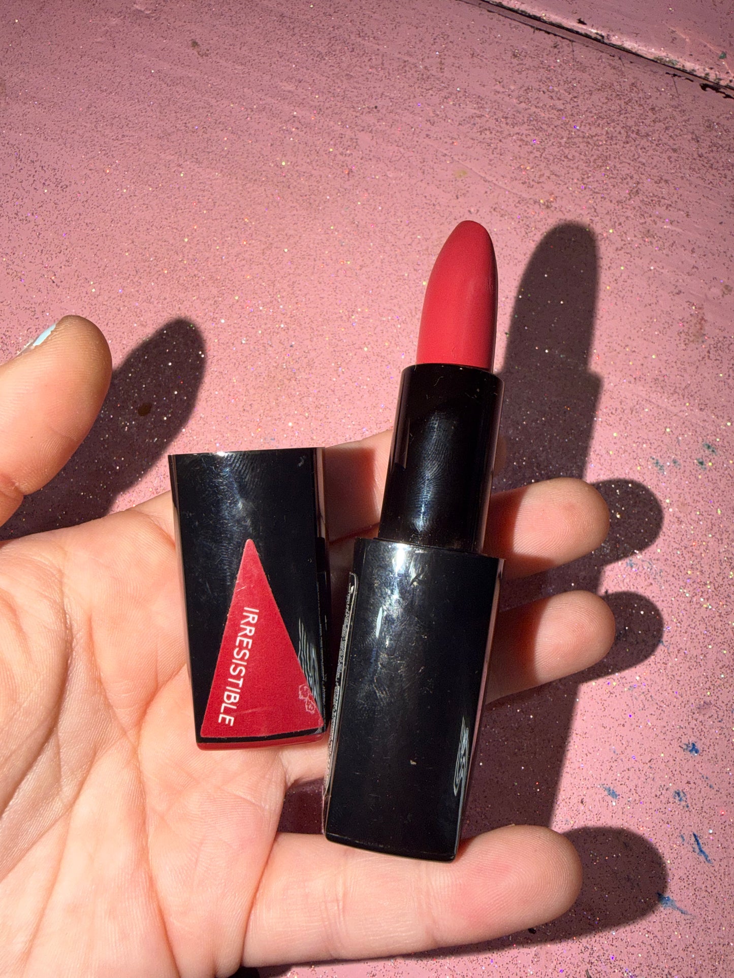 La girl lipstick shade “irresistible”