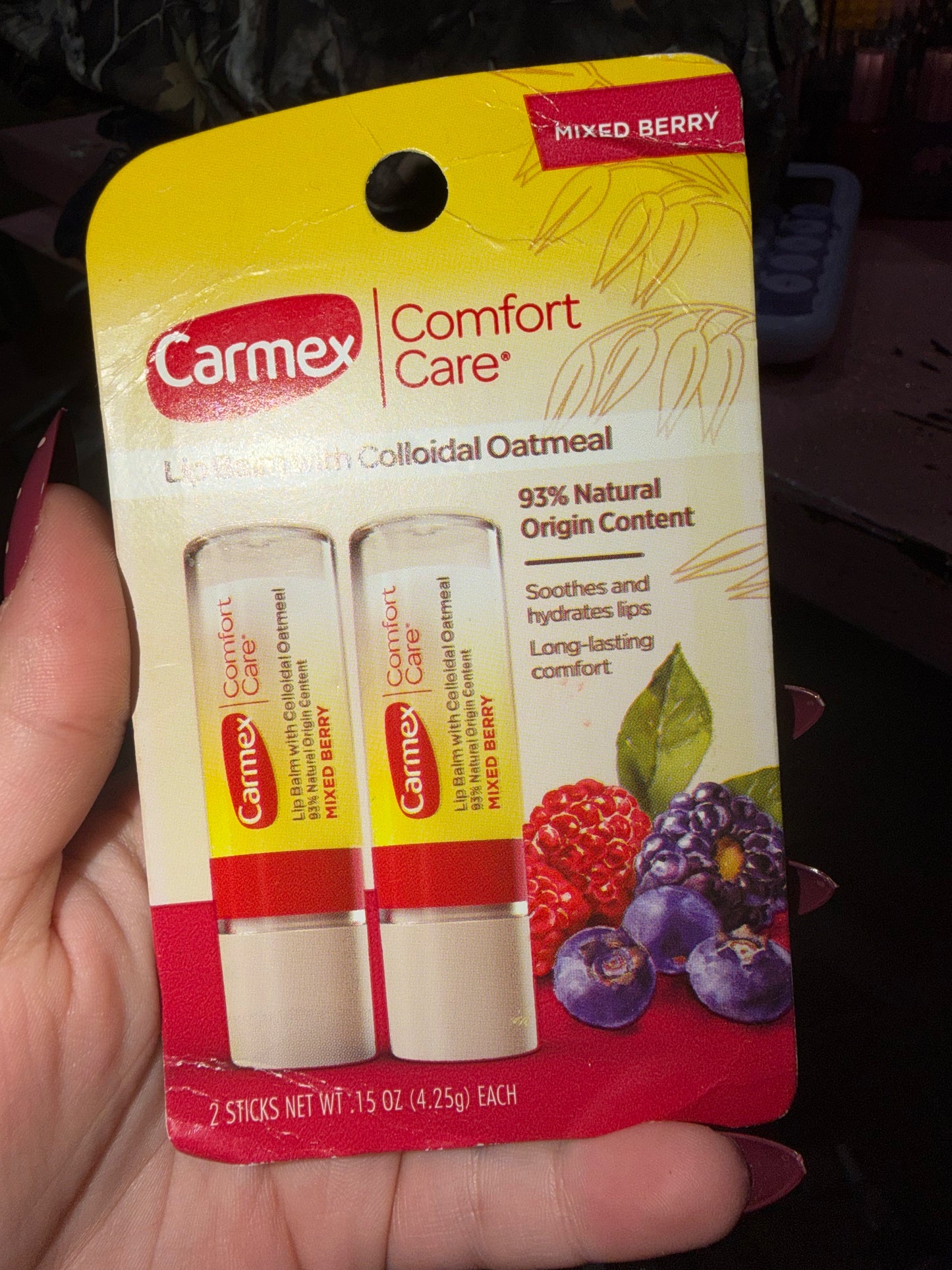 Mixed Berry lip balm set