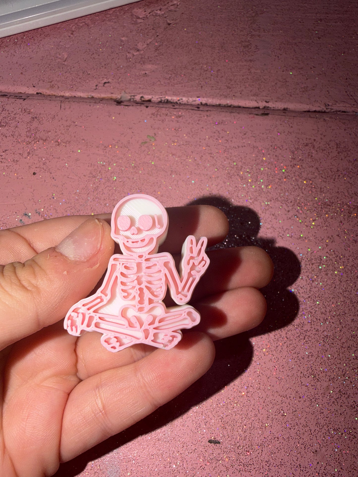 Skeleton straw topper