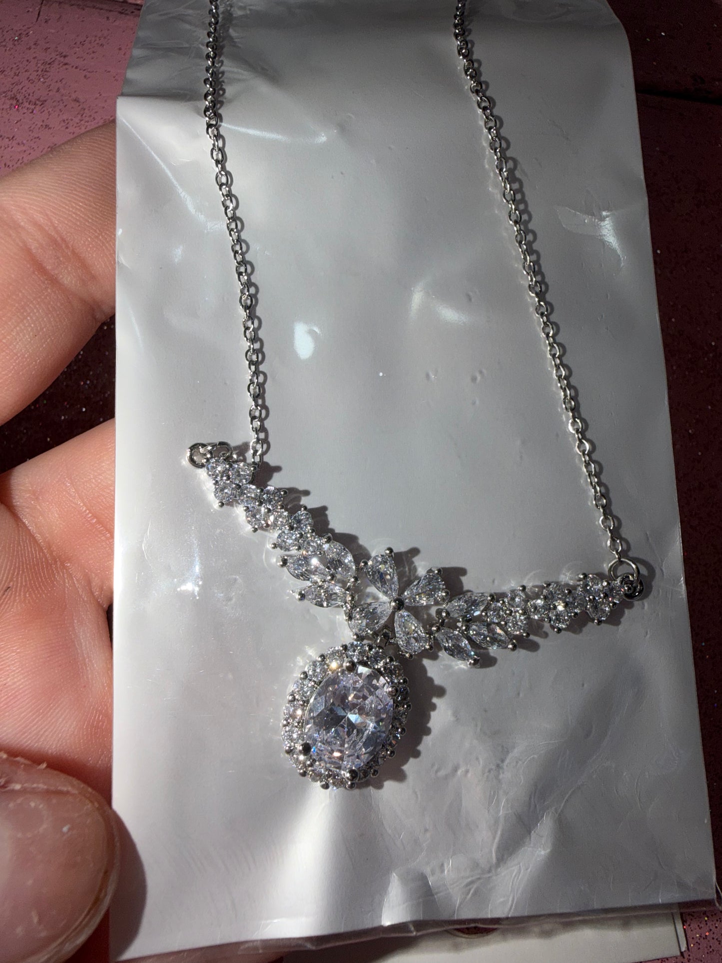 Stainless steel wrap around necklace