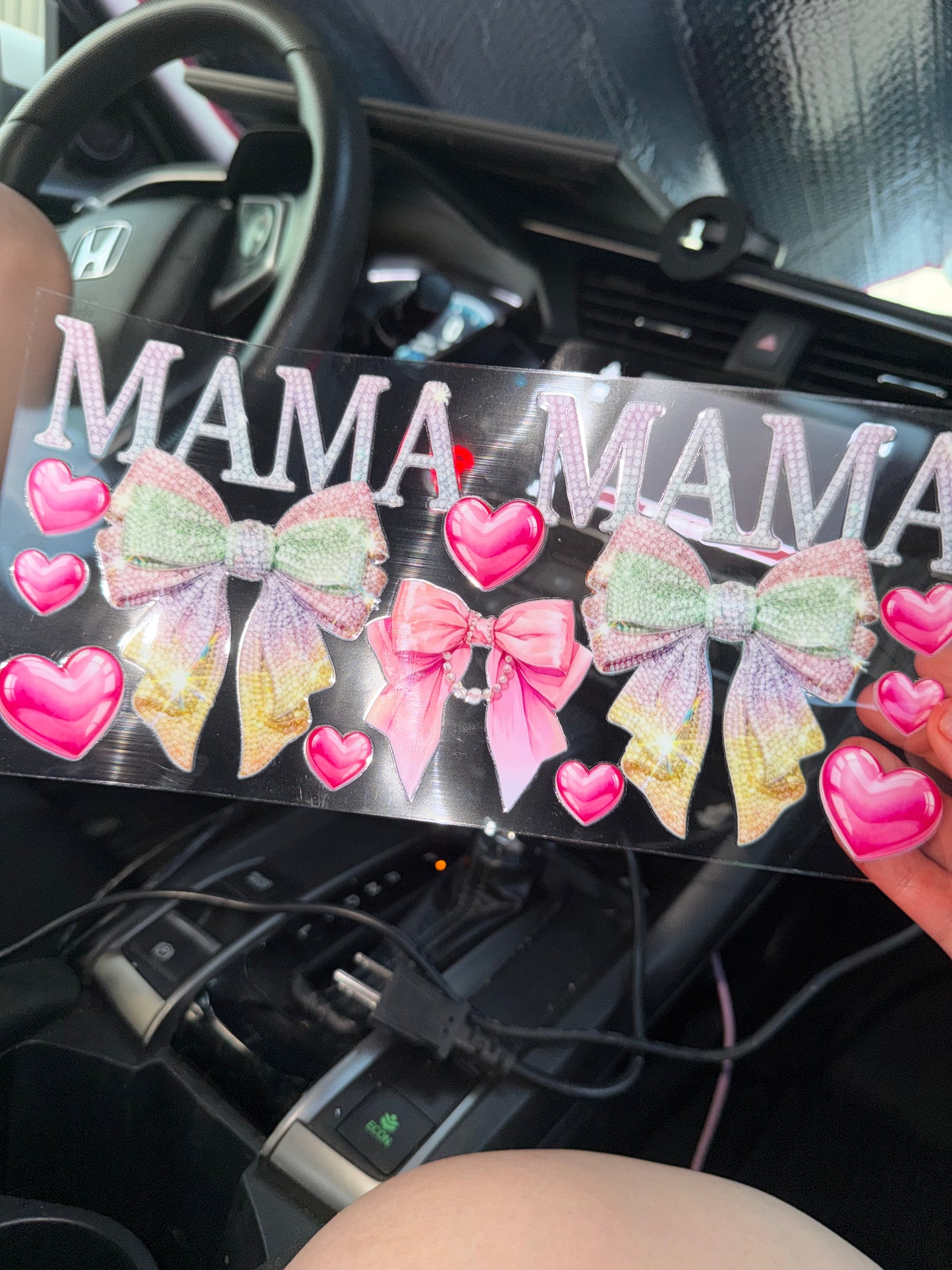 Mama colorful rhinestone wrap