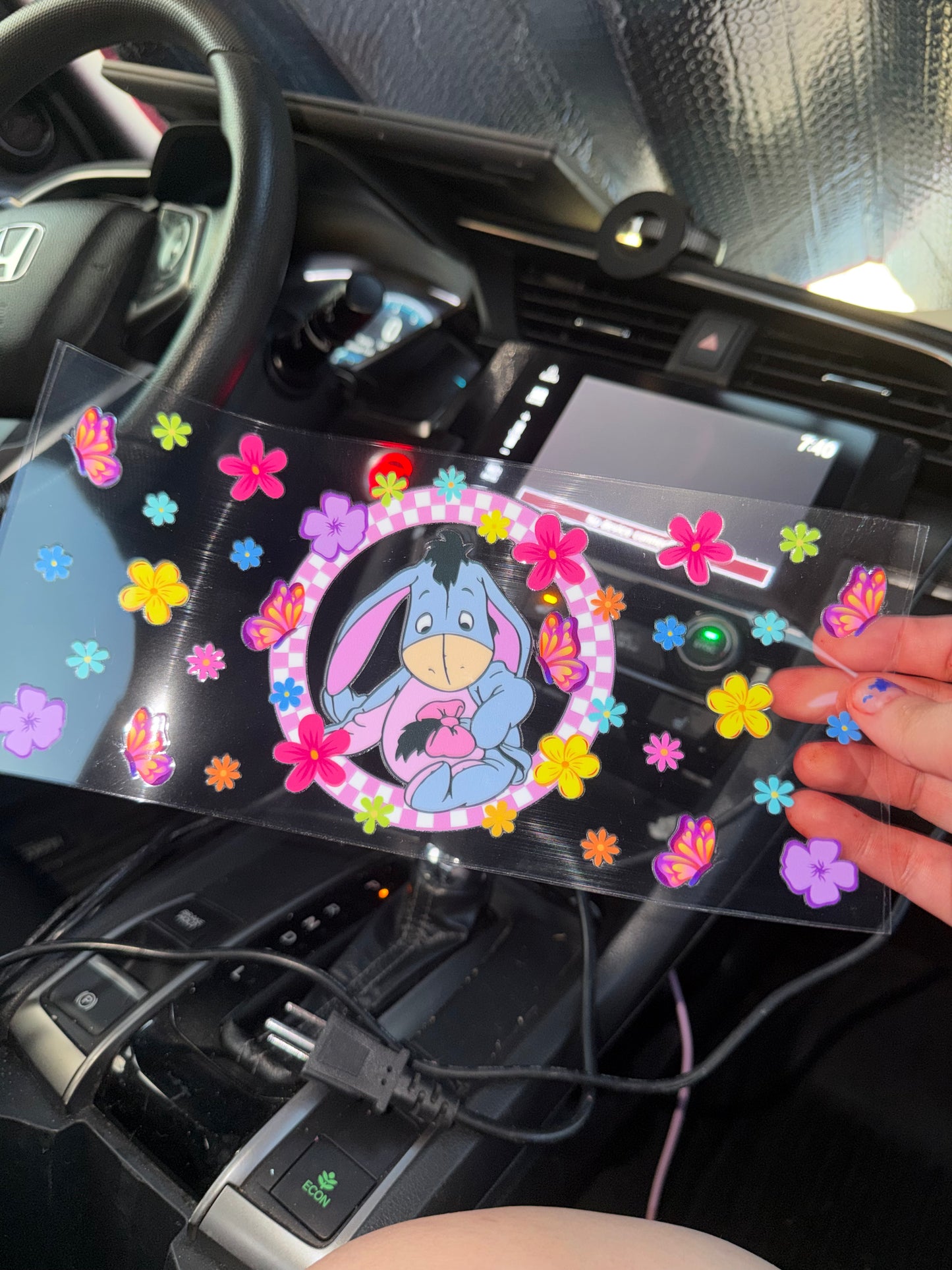 Eeyore wrap with butterflies