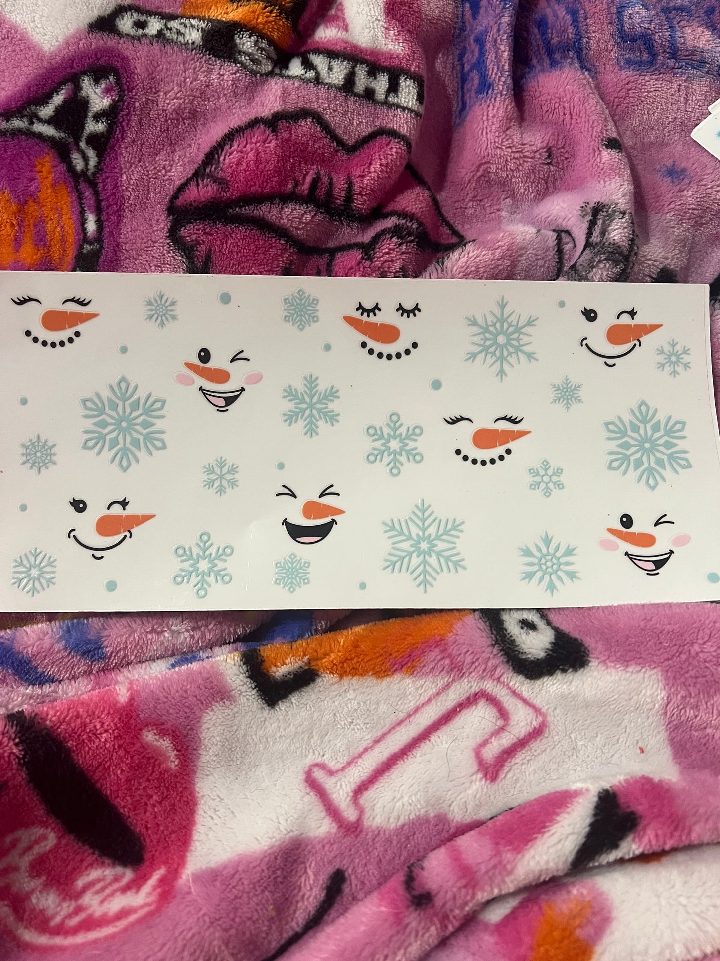 Blue snowman nose wrap