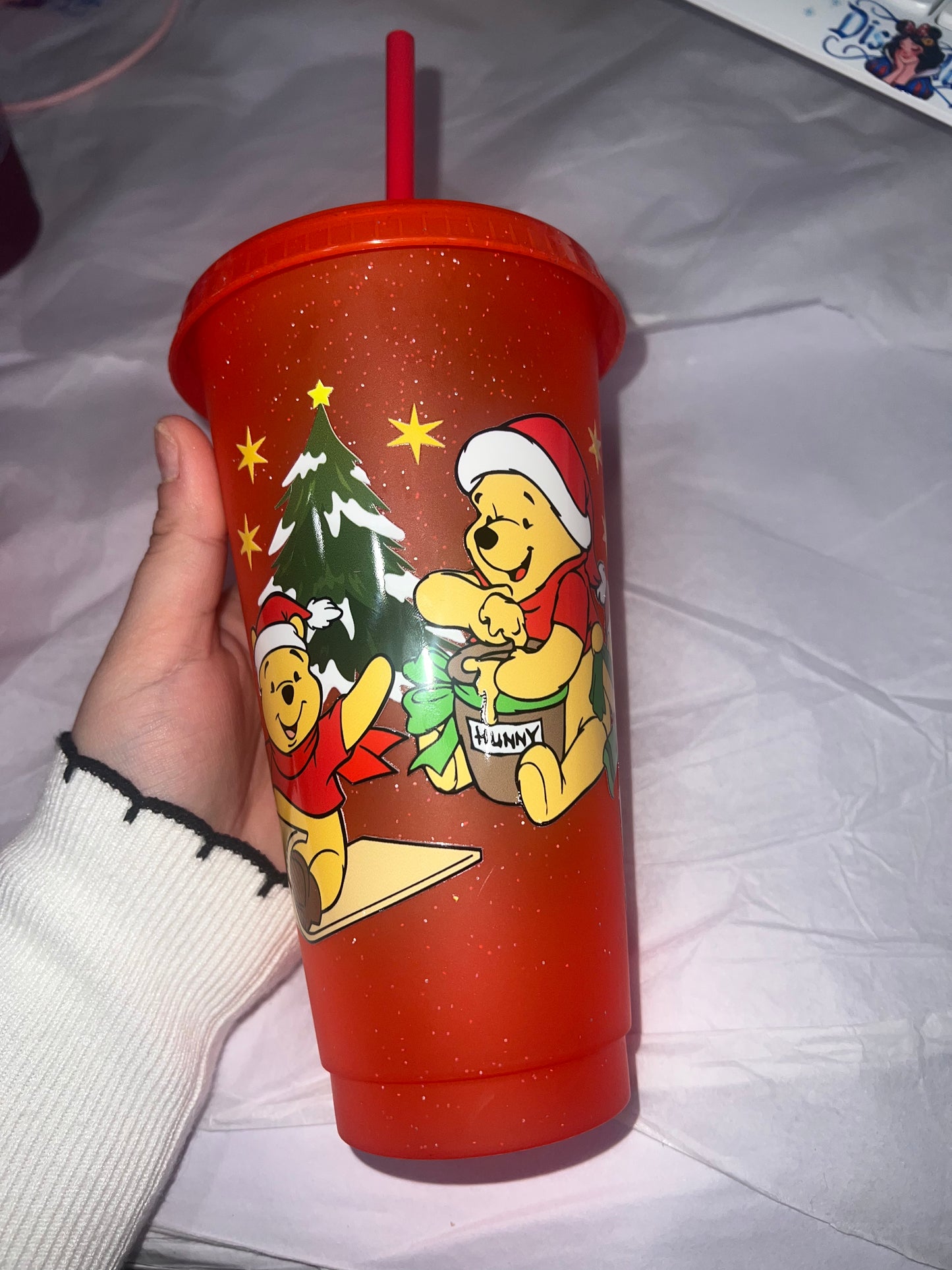 Pooh Christmas tree cup