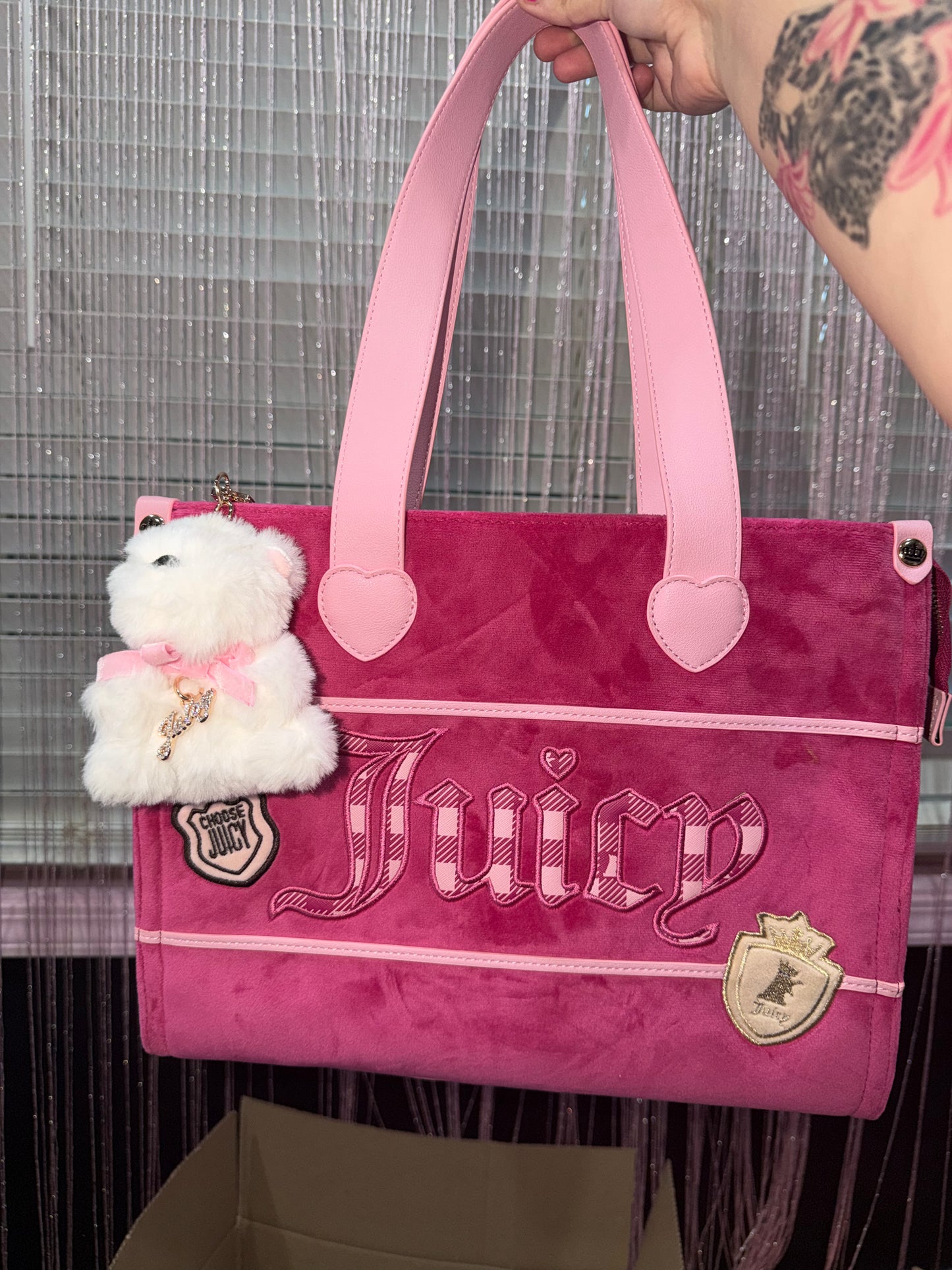 Pre loved juicy suede bag