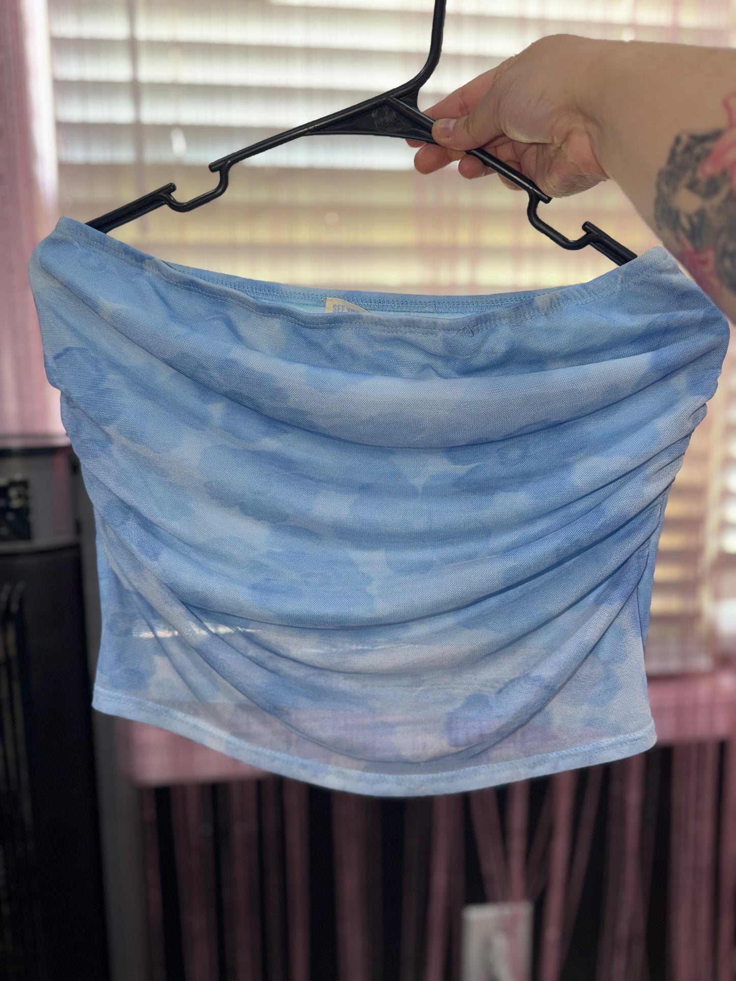 Blue tube top (XL)