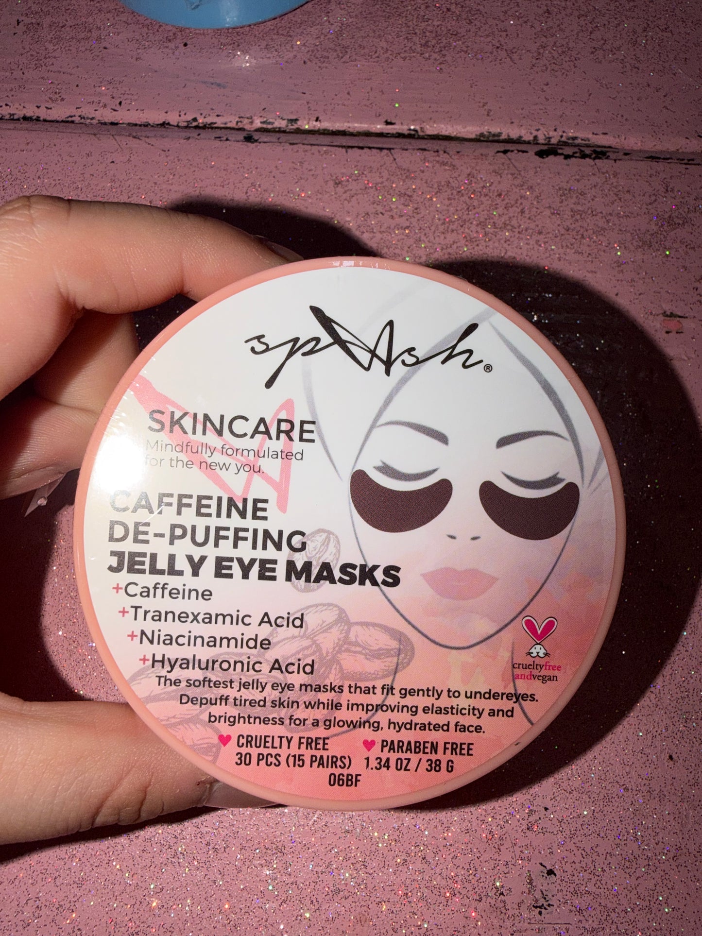Caffeine de puffing jelly eye masks