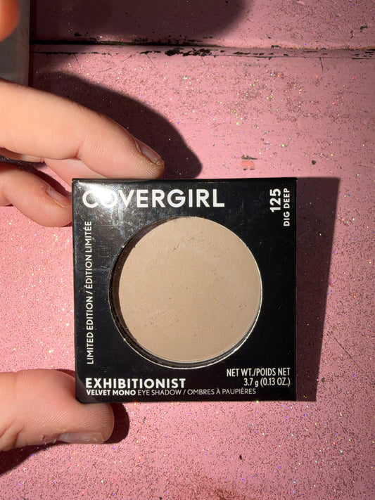 Cover girl eyeshadow shade “dig deep”