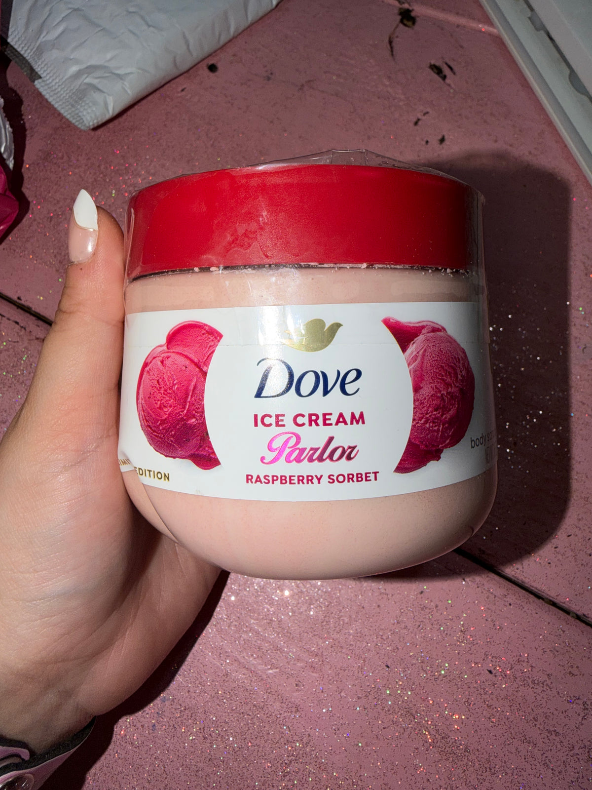 Dove ice cream parlor body scrub