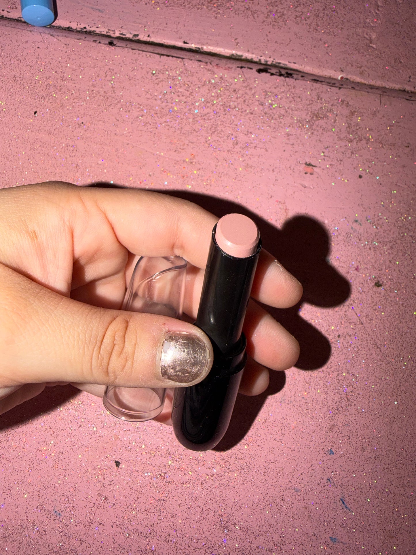 Baby pink lipstick