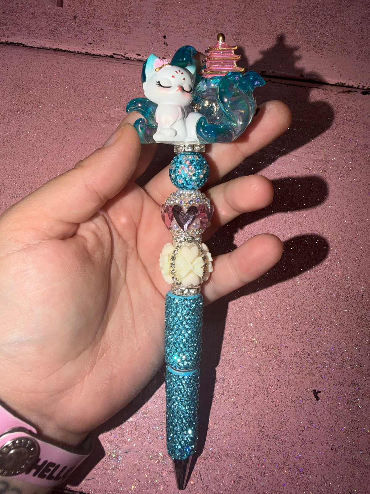 Blue cat pen