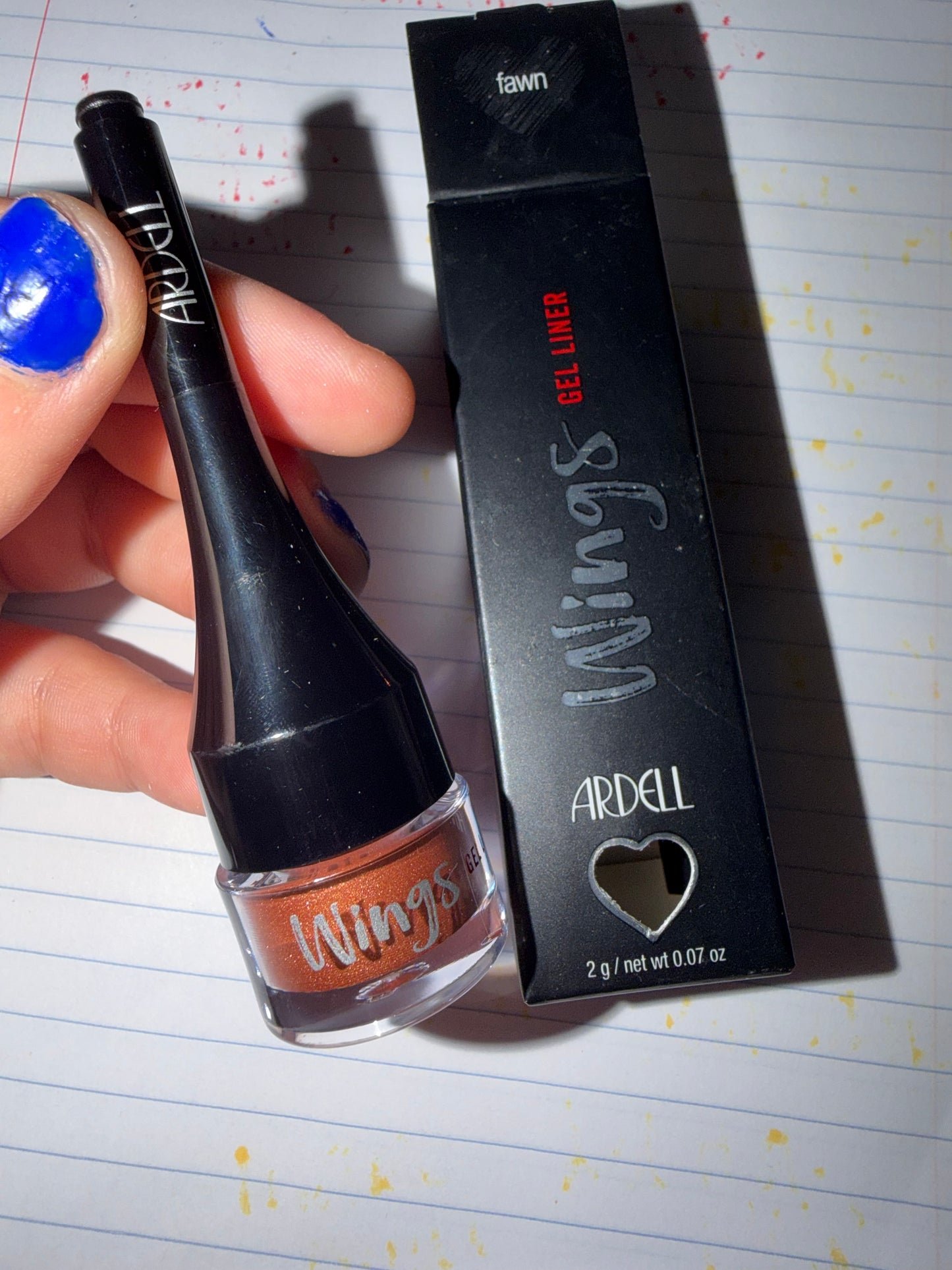 Ardell glitter eyeliner shade fawn